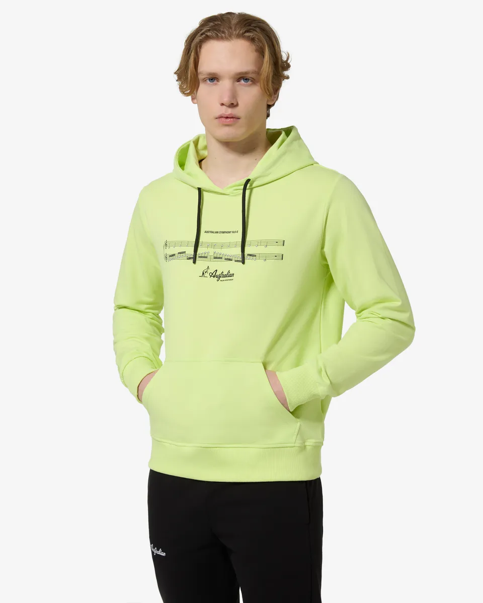 australian-symphony-hoodie-uomo-felpa-cotone-con-cappuccio-lime image 1