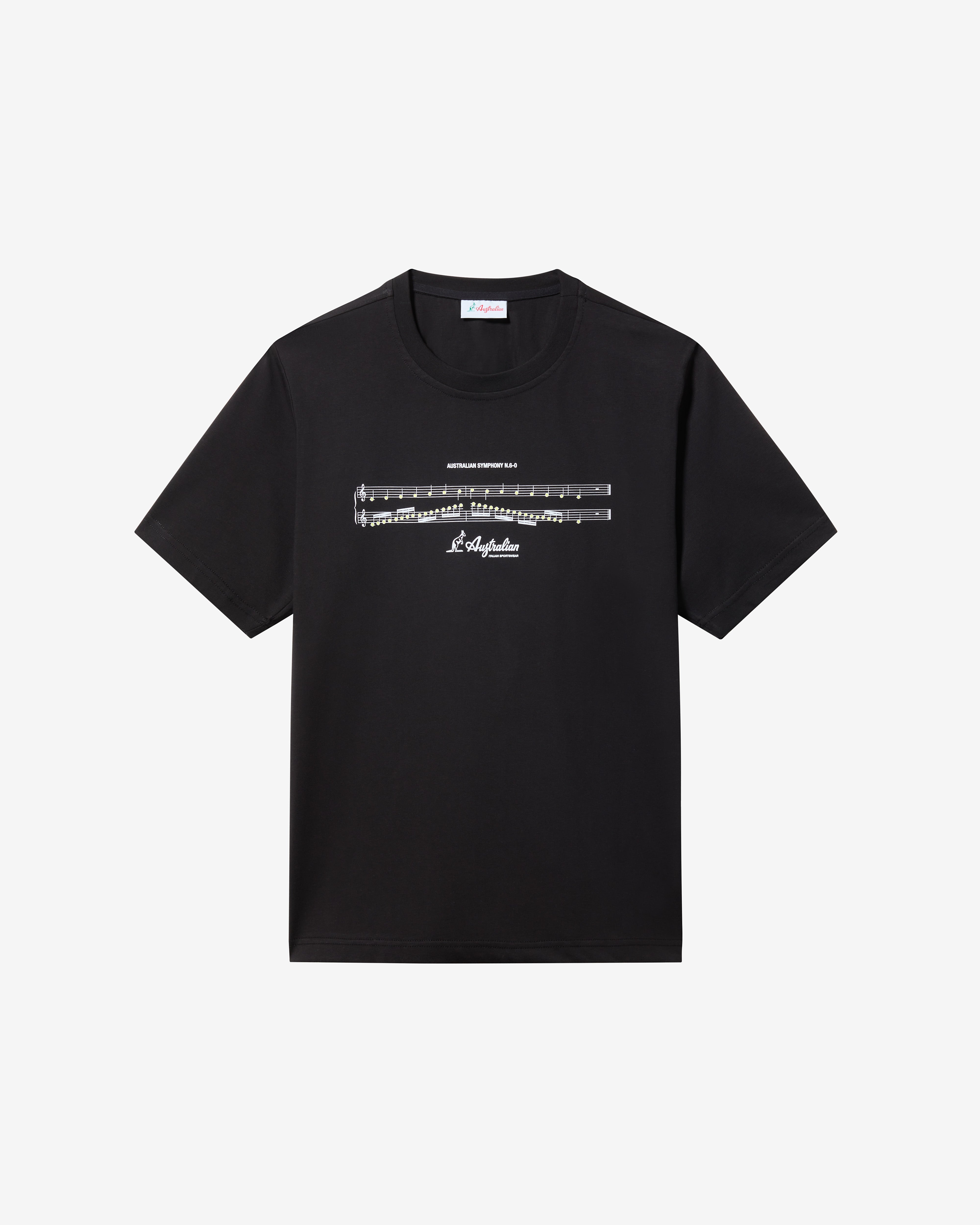 australian-symphony-t-shirt-in-cotone-regular-fit-nero image 4