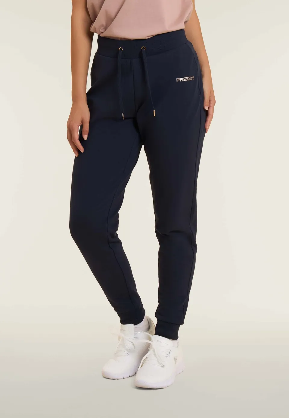 freddy-pantaloni-regular-fit-felpa-garzata-con-polsino-e-coulisse image 1