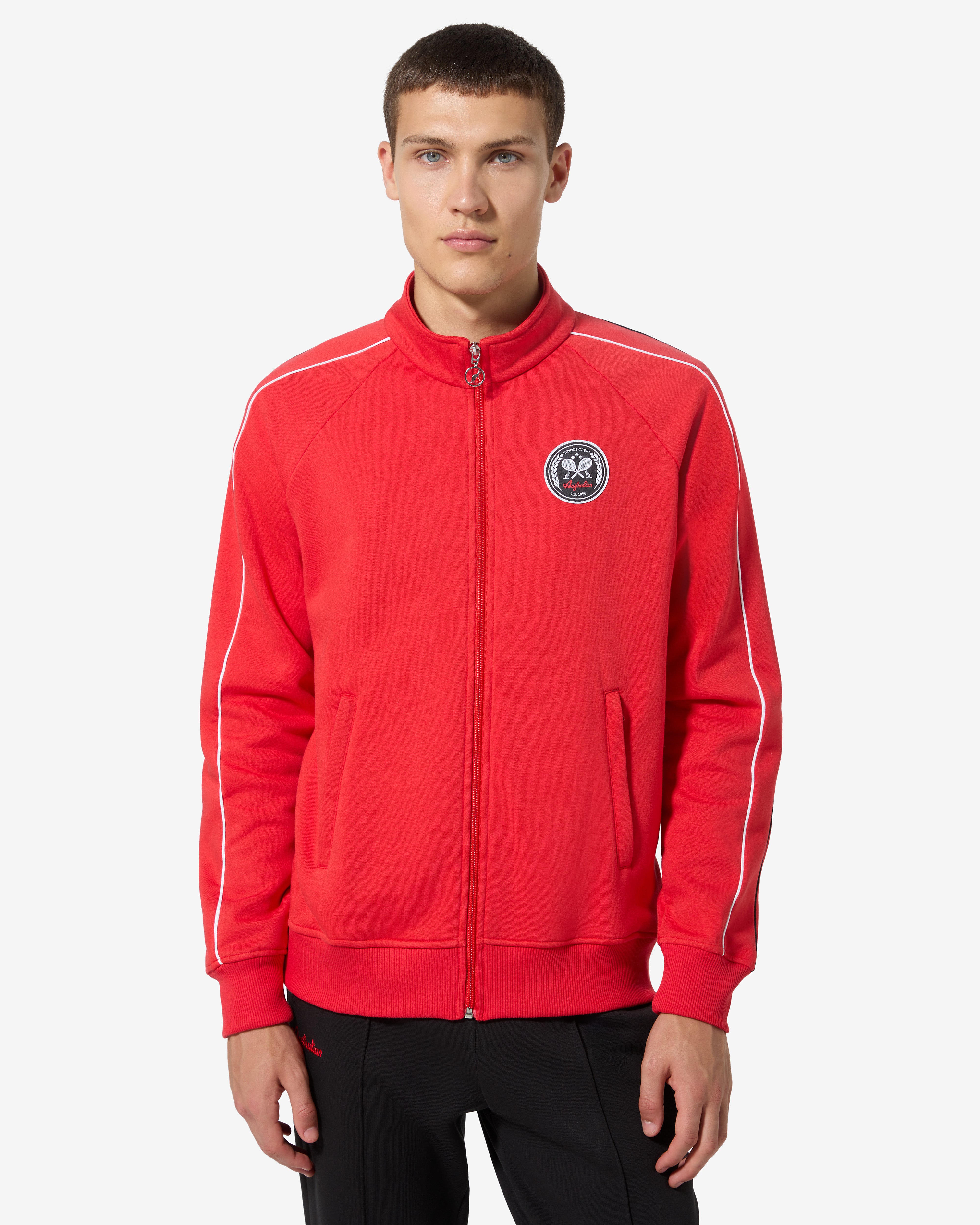 australian-tennis-crew-tracksuit-felpa-rosso-vivo image 3