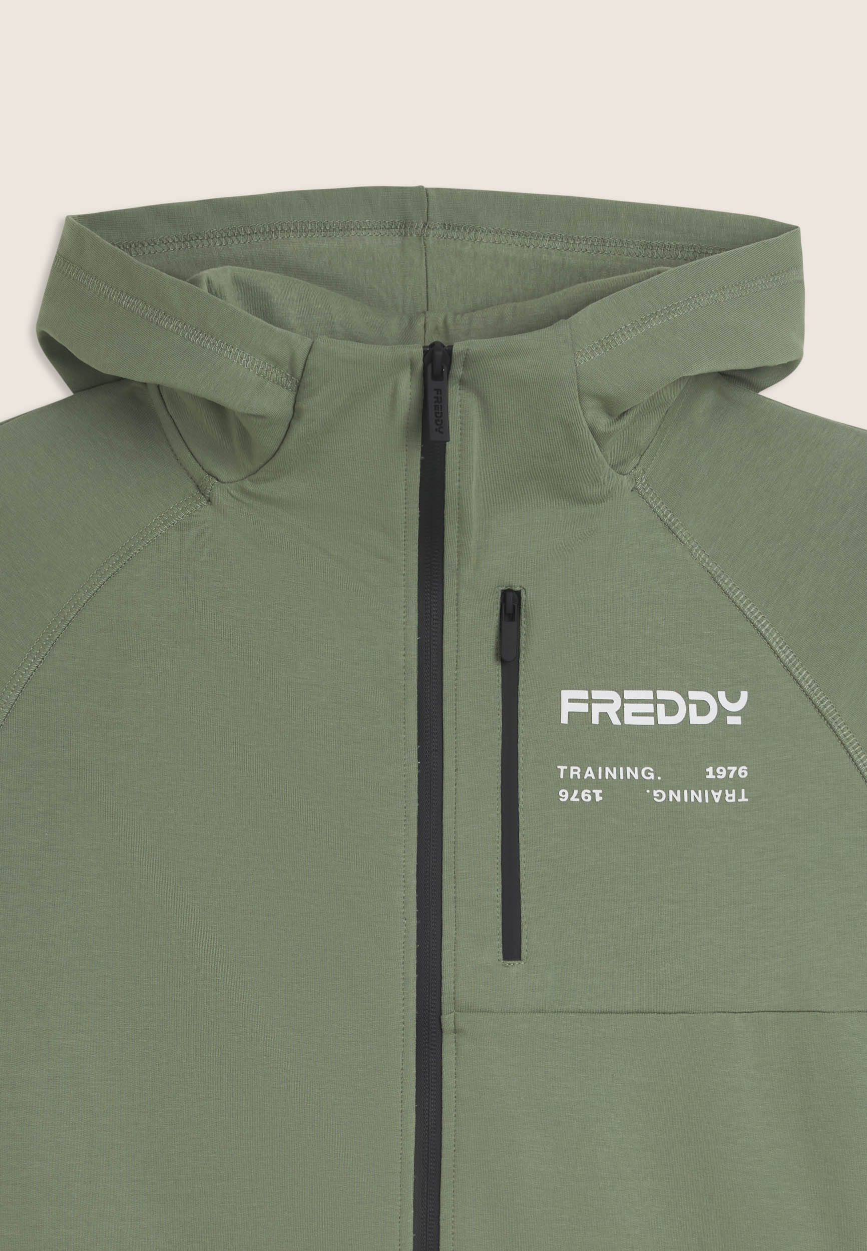 freddy-felpa-donna-con-cappuccio-full-zip-in-baby-french-terry-training image 6