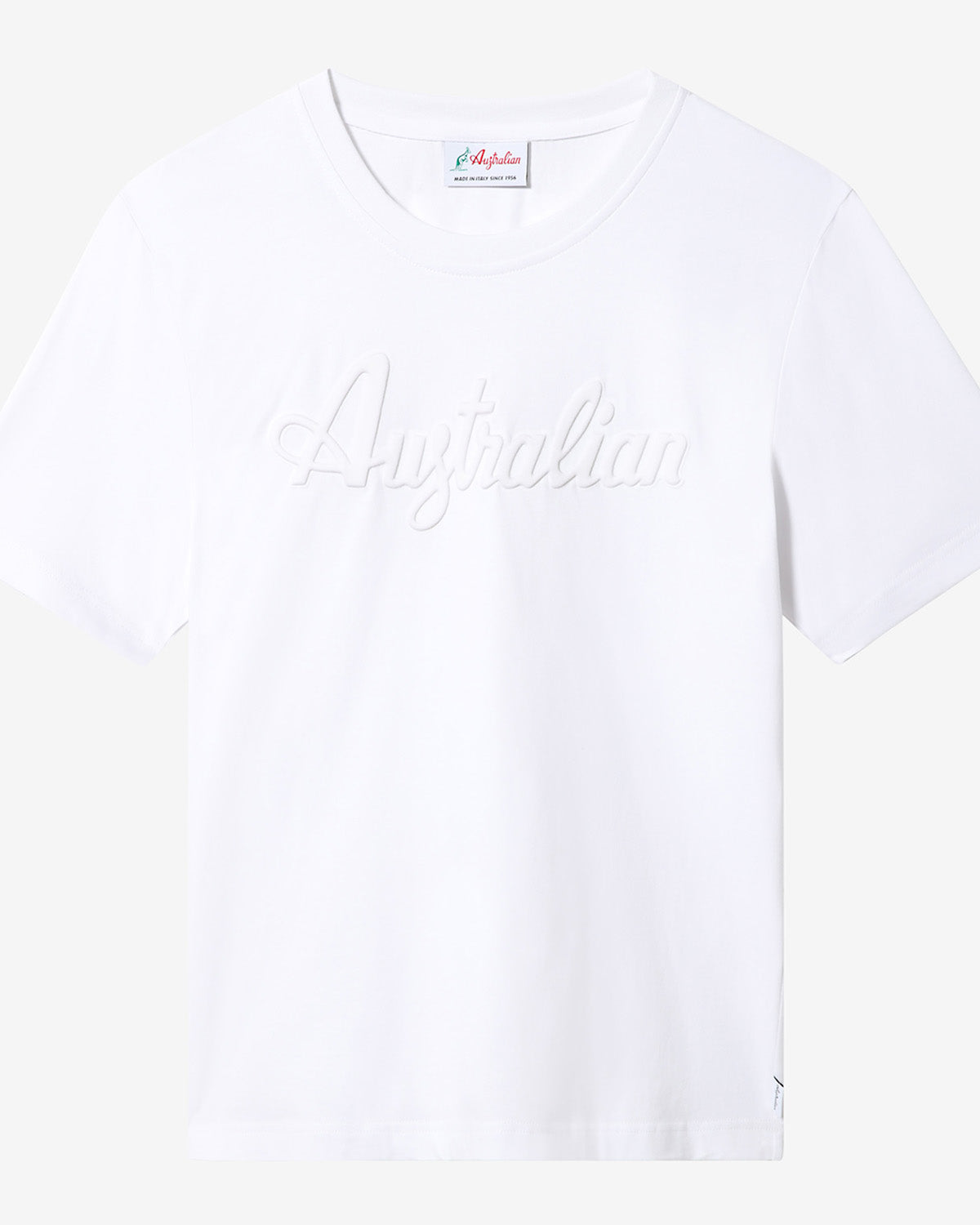 australian-3d-logo-t-shirt-cotone-bianca image 5