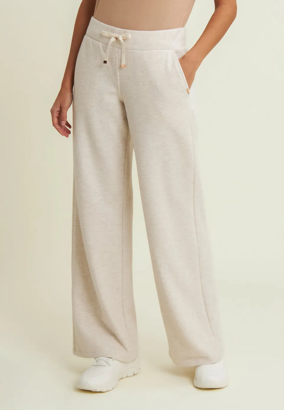 freddy-pantaloni-donna-wide-leg-effetto-tricot-con-coulisse-2 image 1
