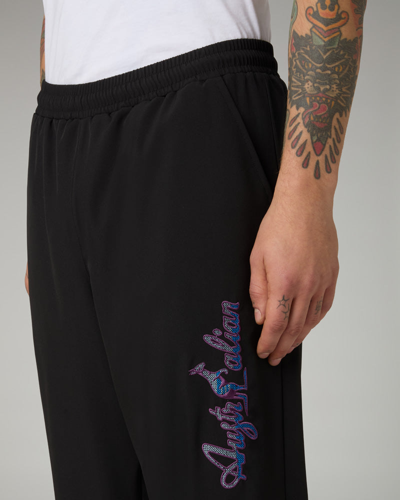 australian-metaliq-logo-track-pant-pantalone-tuta-con-zip-caviglie image 4
