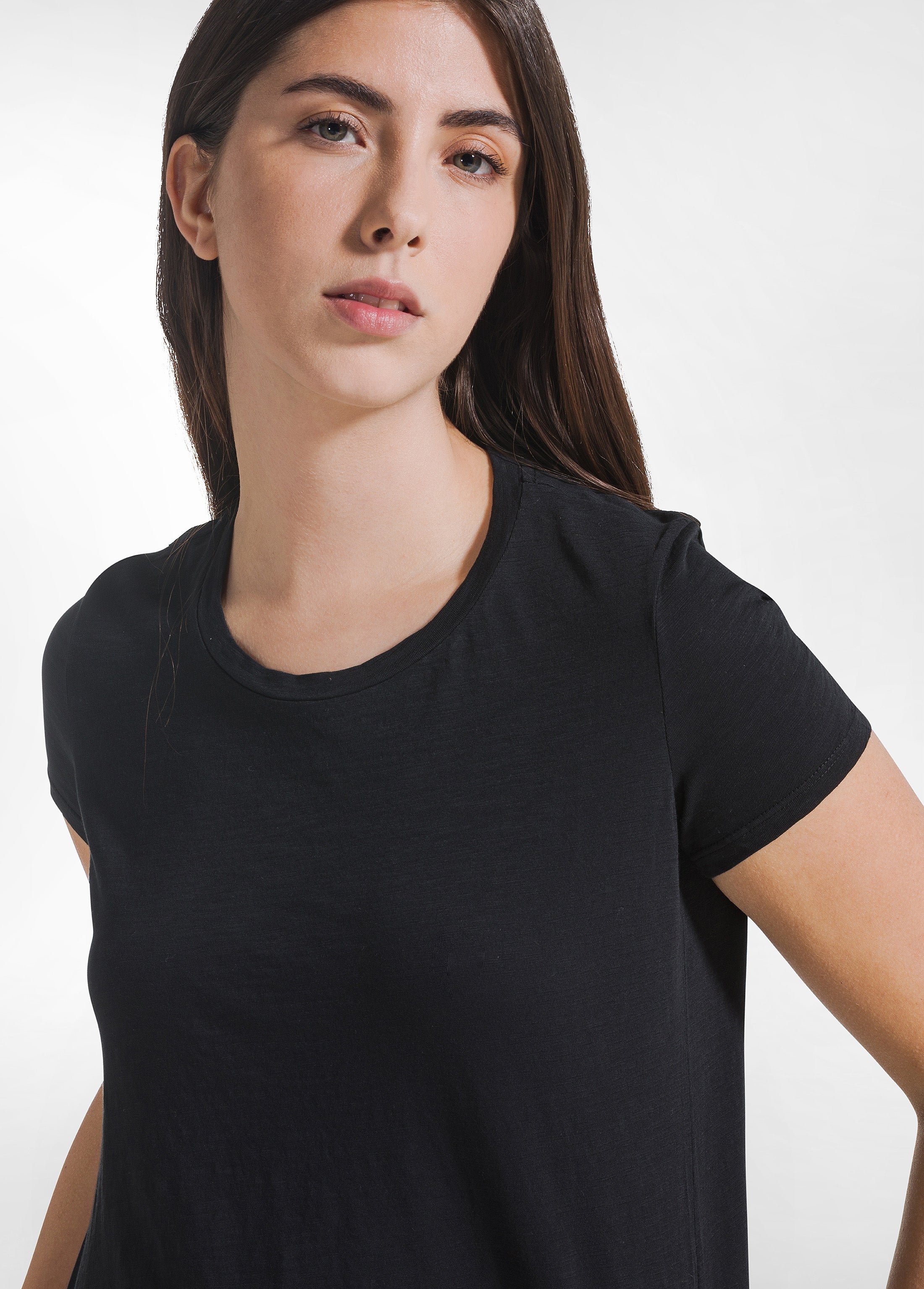 deha-t-shirt-in-cotone-flamm-nero image 3