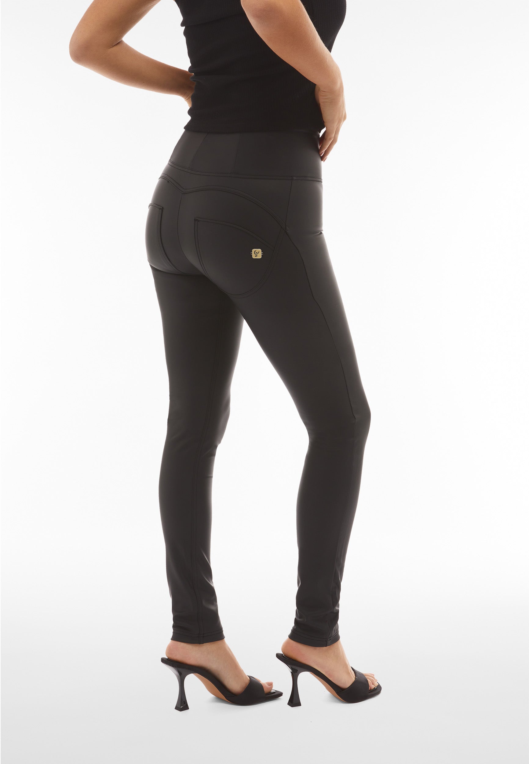freddy-wr-up-pantaloni-skinny-vita-alta-con-zip-similpelle image 3