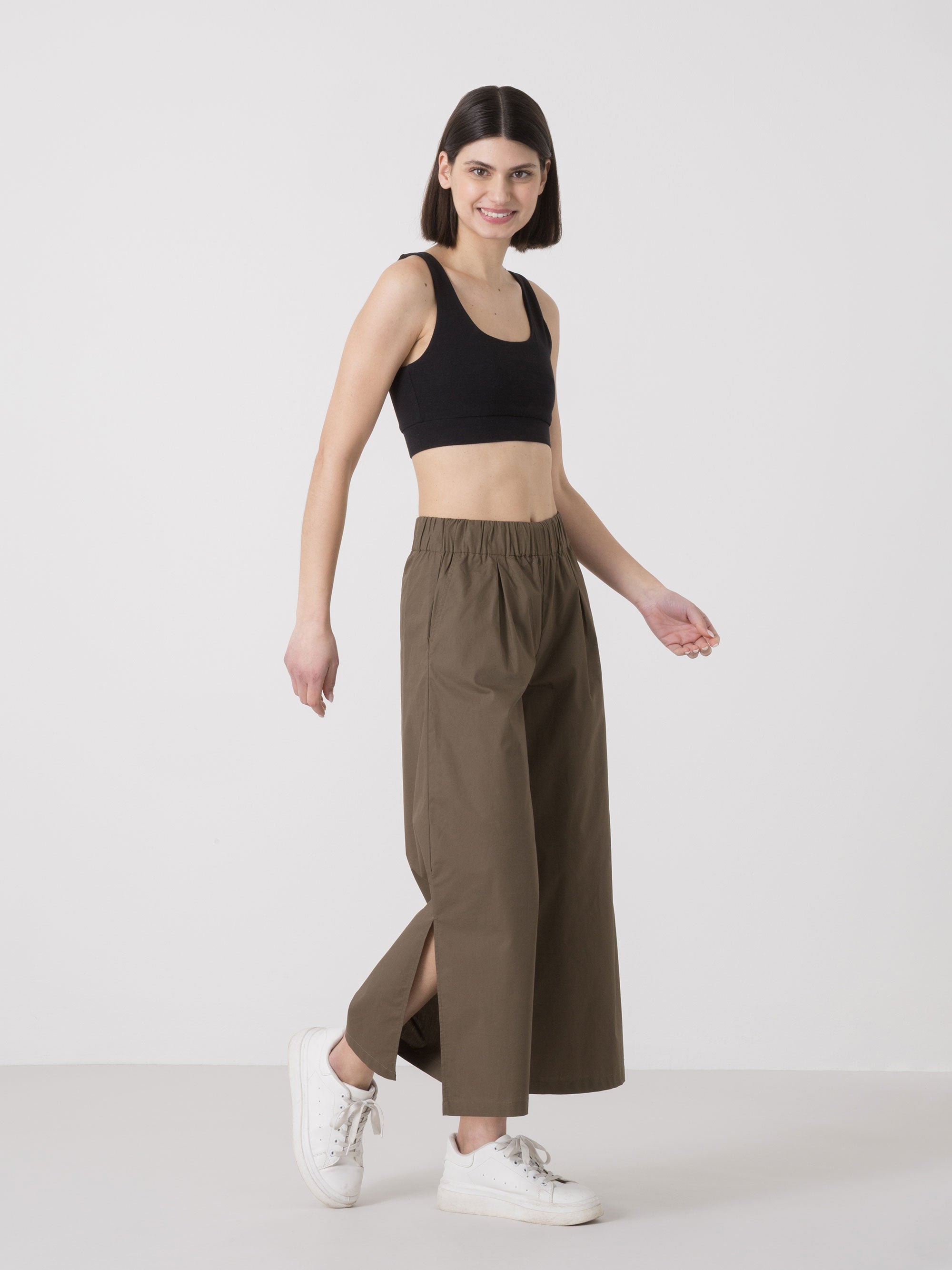 dimensione-danza-pantalone-ampio-donna-in-popeline-con-spacchi-laterali image 7