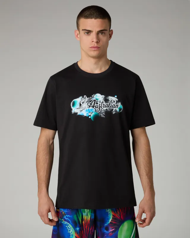 australian-planets-t-shirt-in-cotone-nero-regular-fit image 1