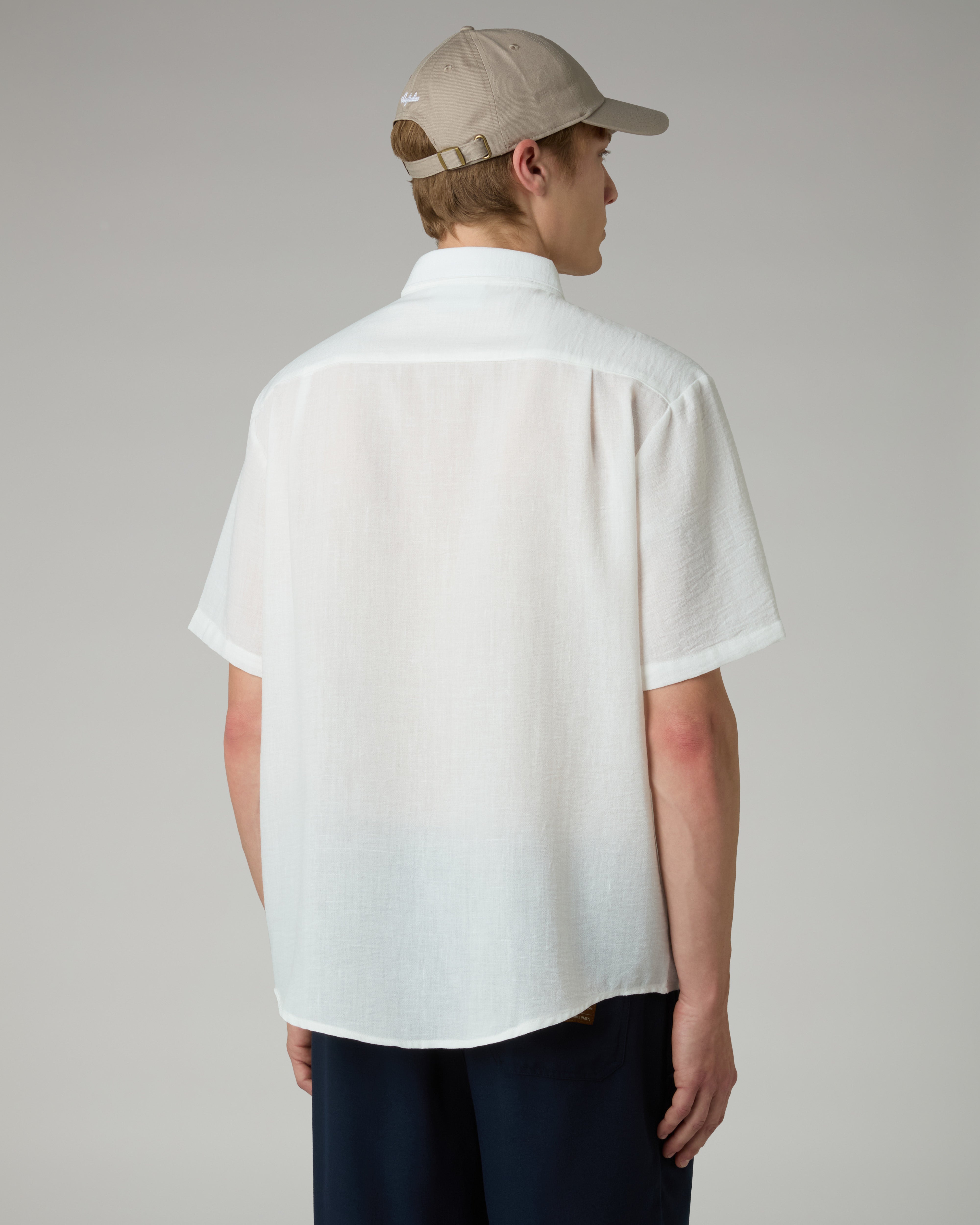 australian-doric-camicia-manica-corta-canvas-latte image 3