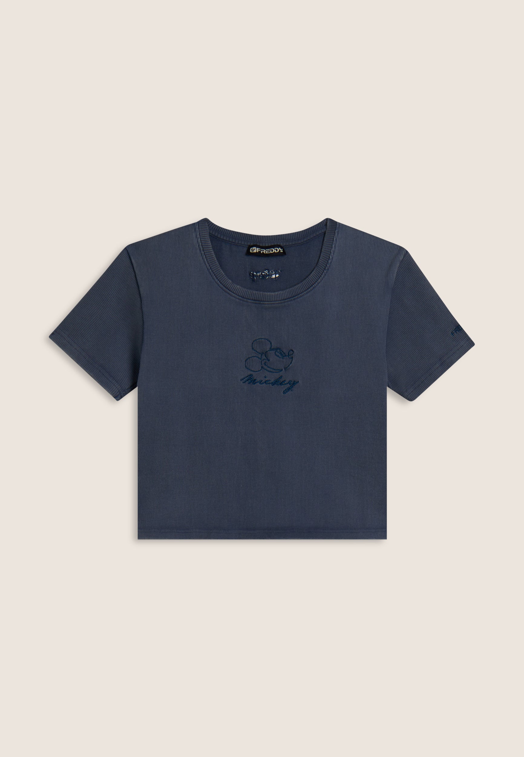 freddy-t-shirt-cropped-donna-in-costina-con-ricami-disney image 5