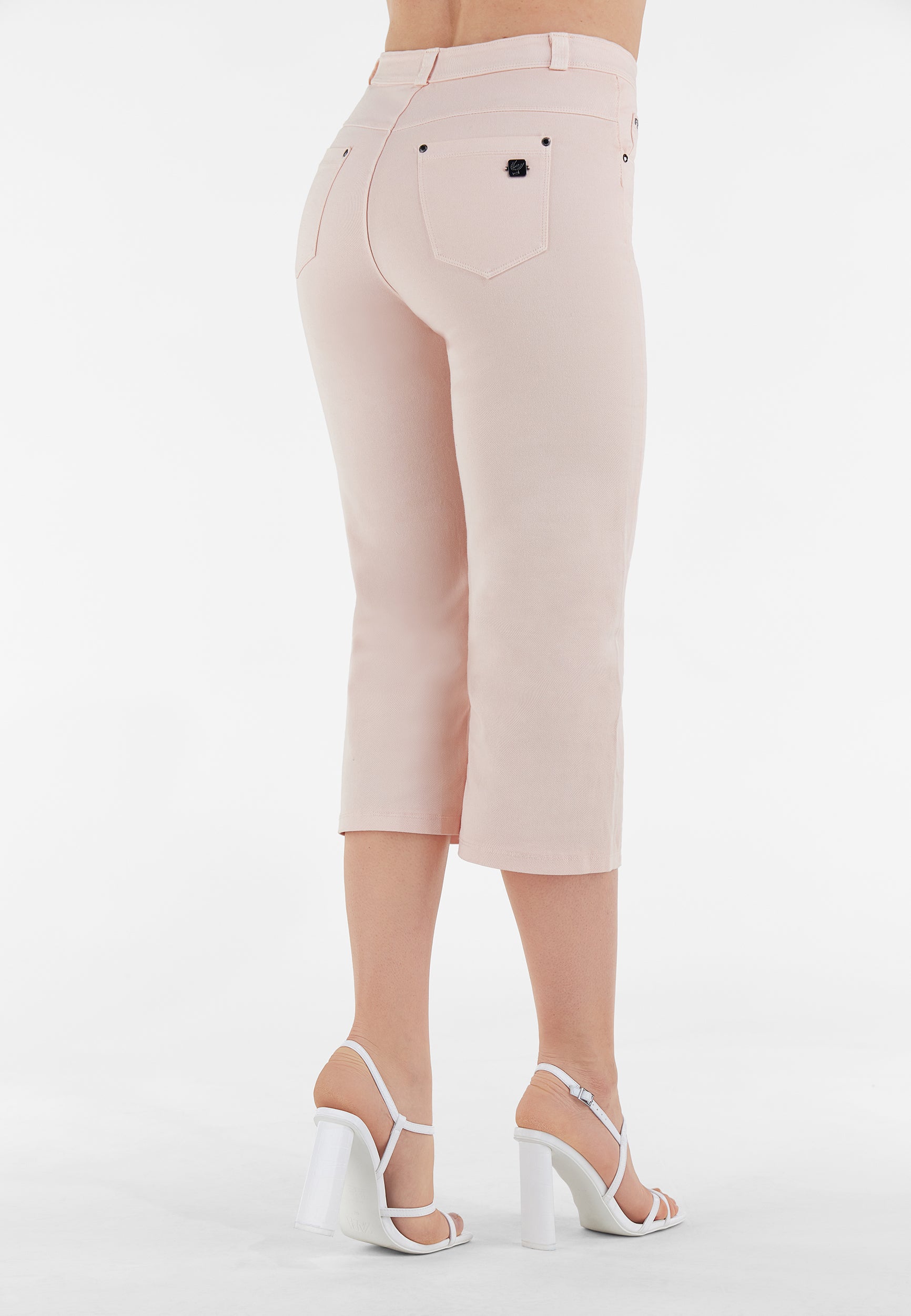 freddy-black-pantaloni-capri-gamba-ampia-3-4-vita-alta image 2
