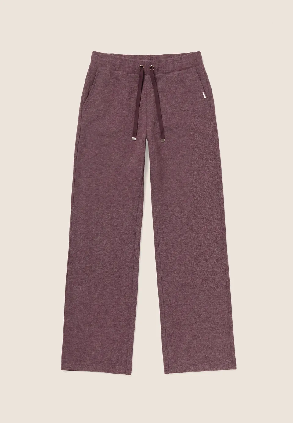 freddy-pantaloni-donna-wide-leg-effetto-tricot-con-coulisse image 1