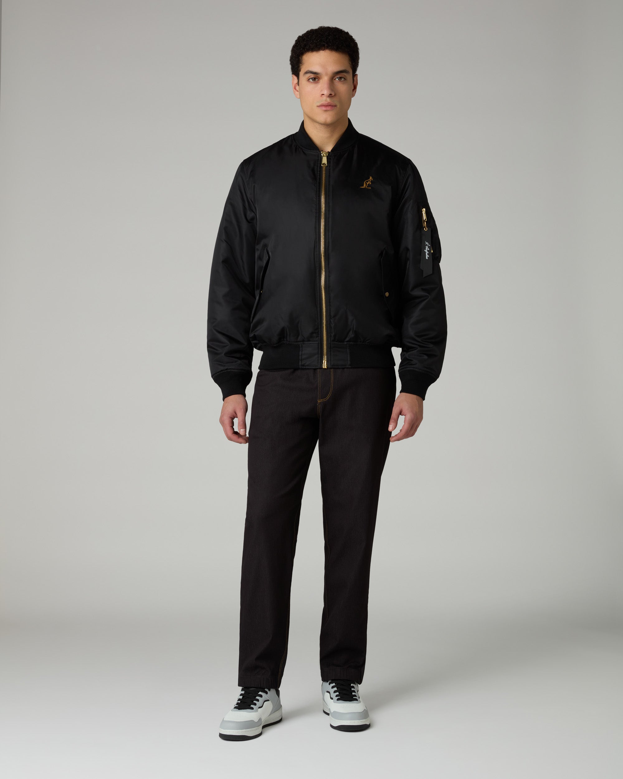 australian-archive-bomber-jacket-giubbotto-nylon-twill-nero image 2