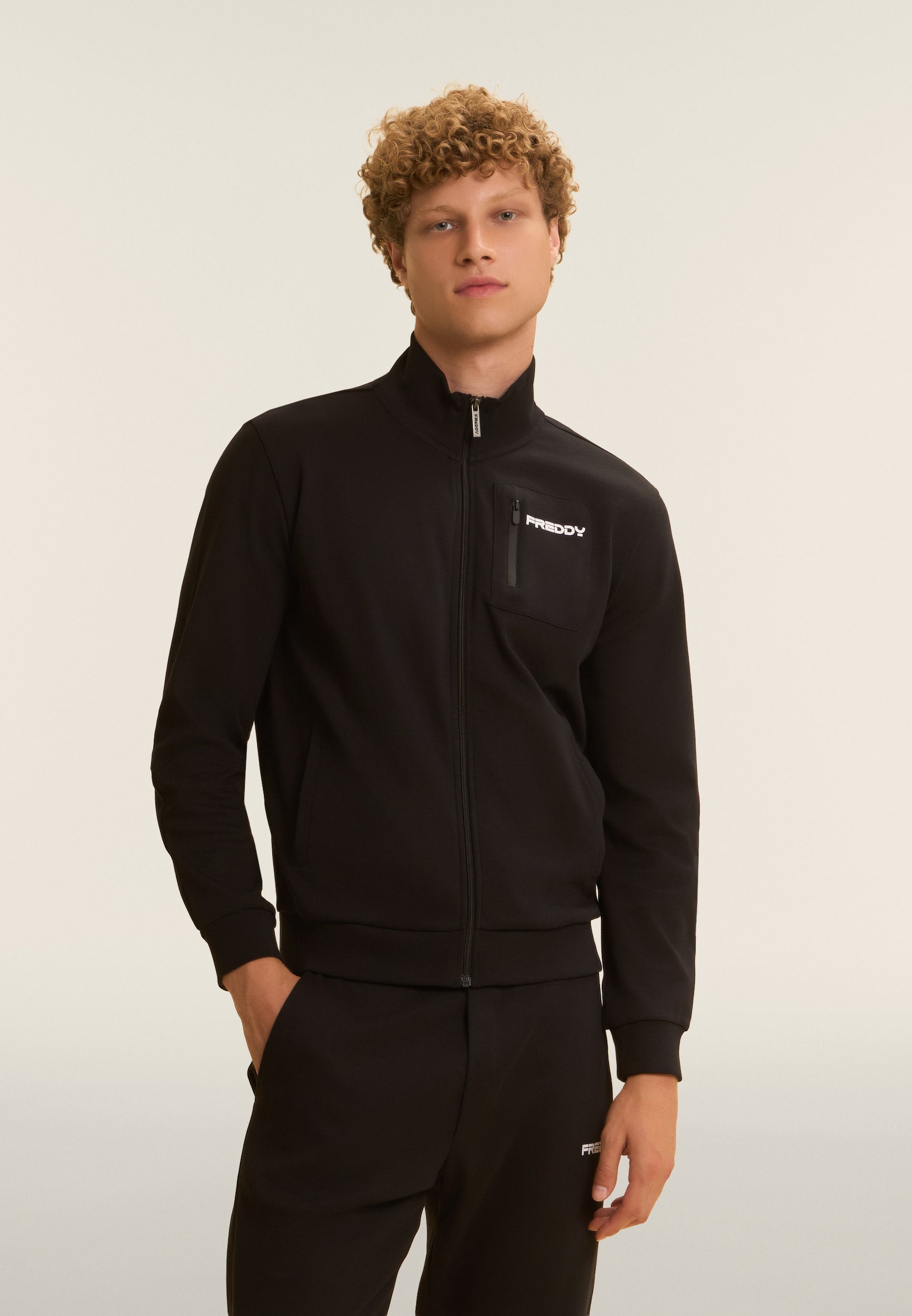 freddy-tuta-uomo-zip-e-collo-alto-in-cotone-interlock image 2