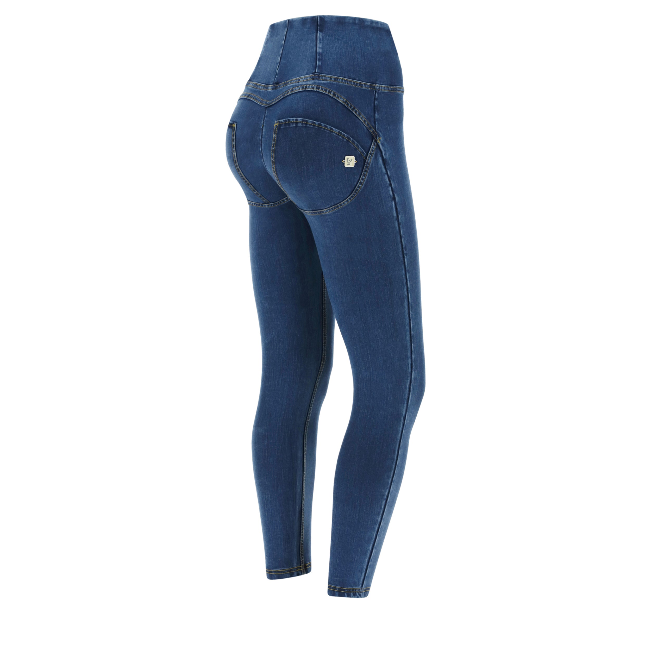 freddy-jeans-wr-up-7-8-vita-alta-denim-scuro-fibra-ecologica image 4
