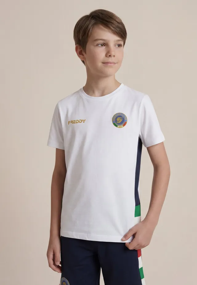 freddy-t-shirt-junior-italia-fgi-bianca-maxi-stampa-ita image 1