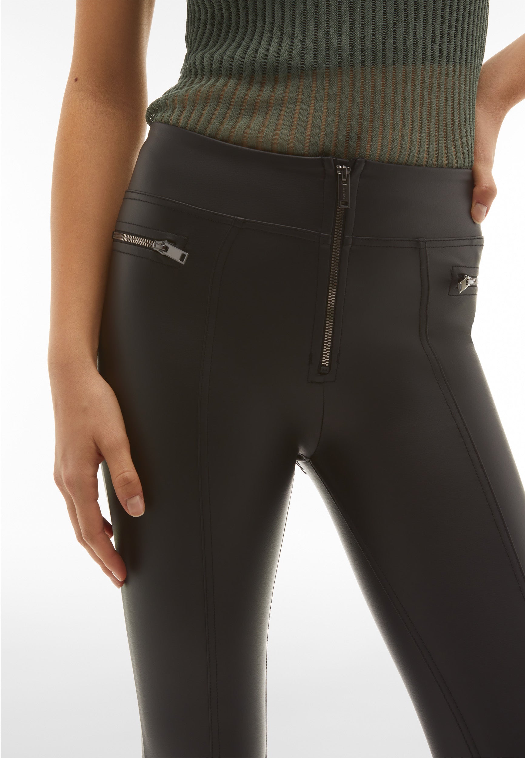 freddy-wr-up-pantaloni-donna-superskinny-vita-alta-in-similpelle-martellata image 4