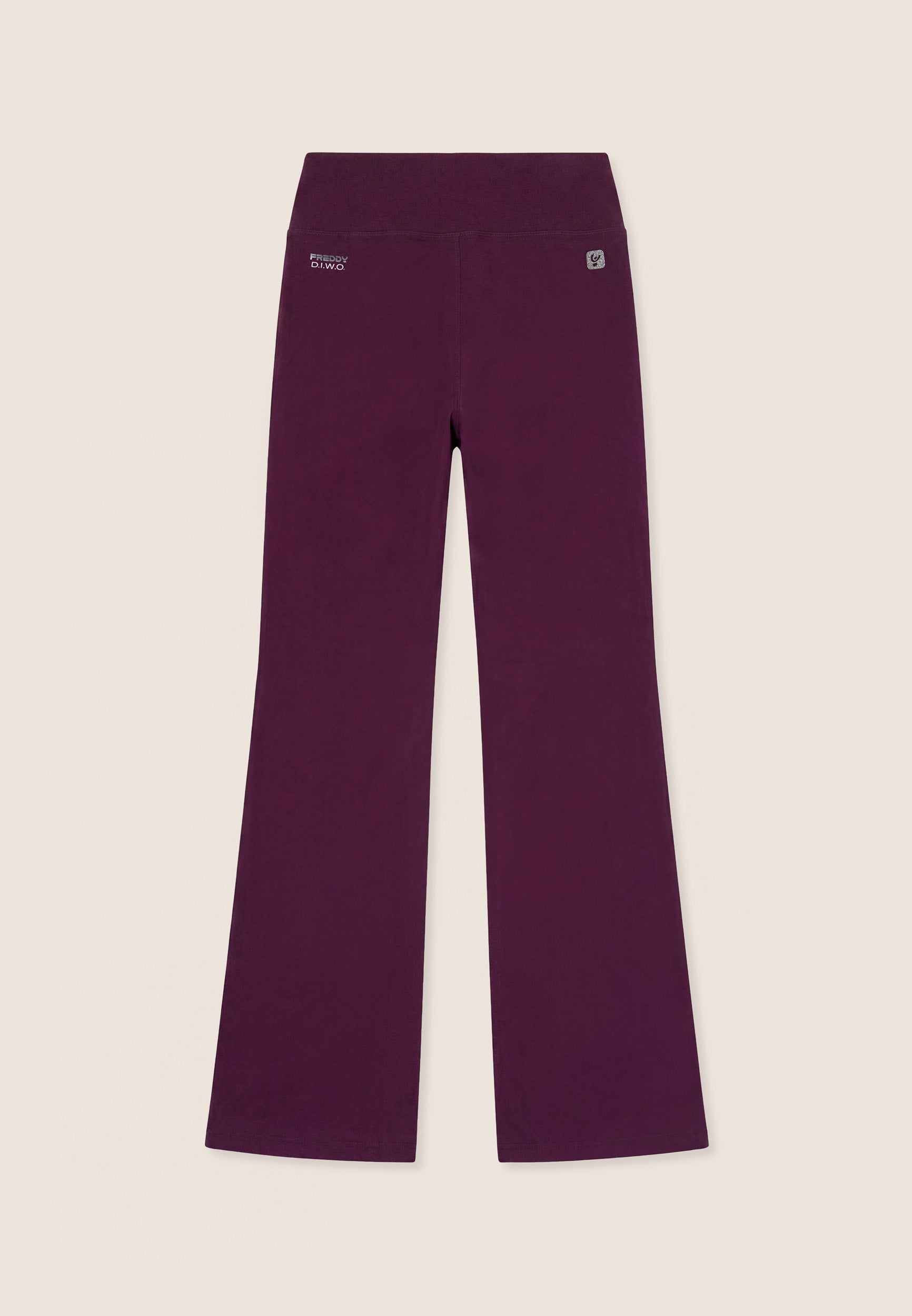 freddy-leggings-flare-vita-alta-mano-pesca-quick-dry image 2