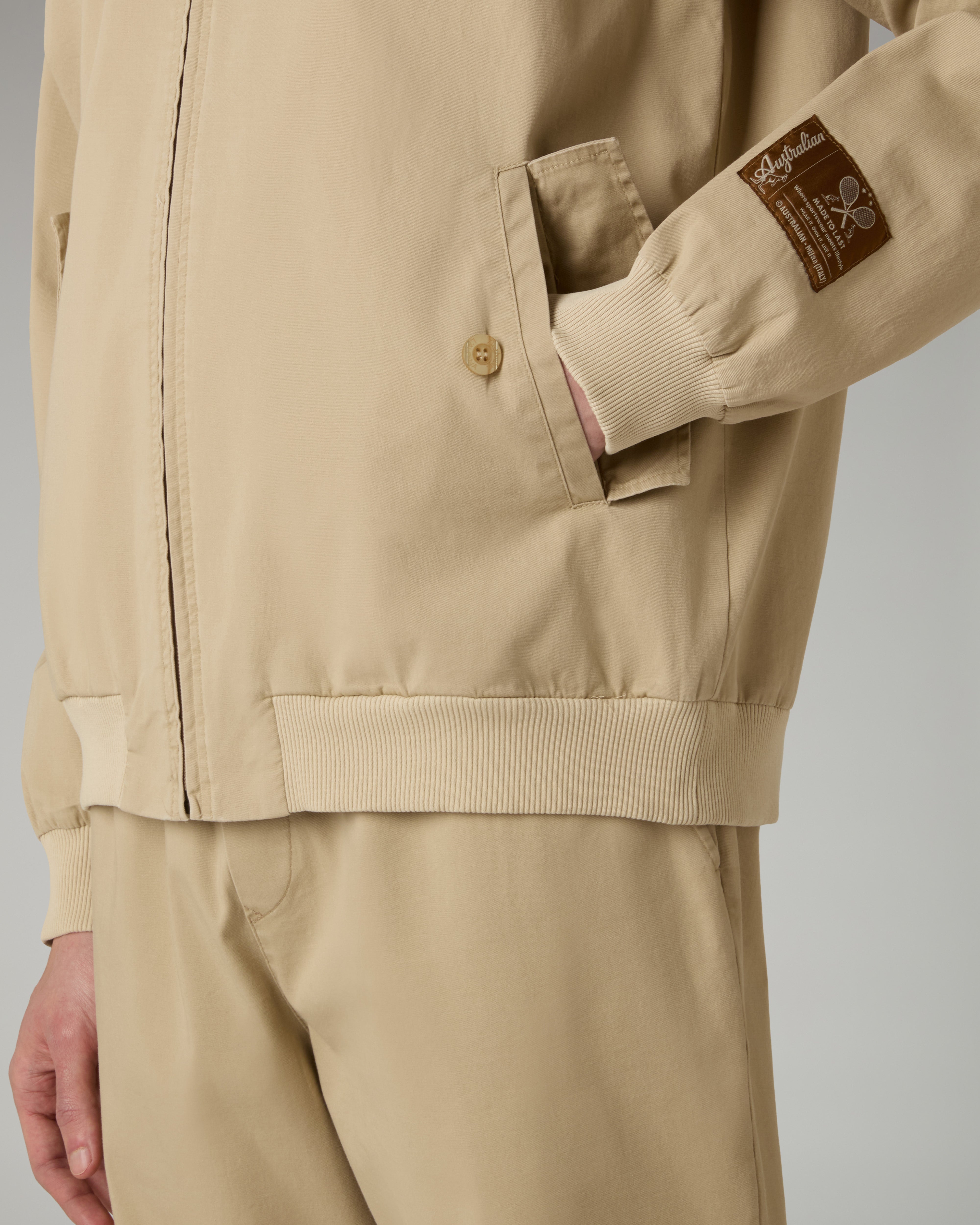 australian-doric-city-track-jacket-cotton-twill-kaki image 4