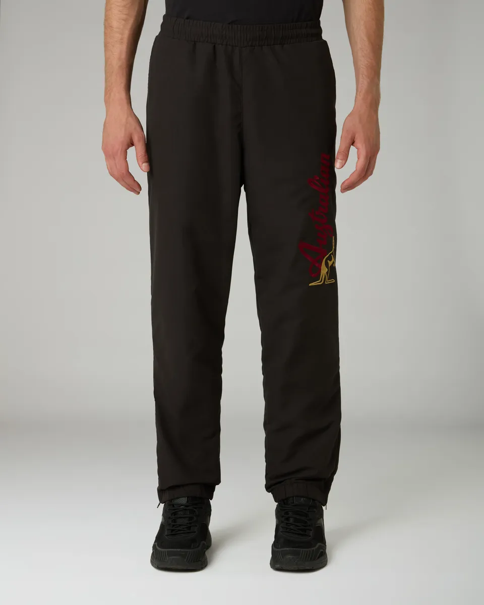 australian-rust-bumper-track-pant-pantalone-tuta-microtouch-nero-foderato-jersey image 1