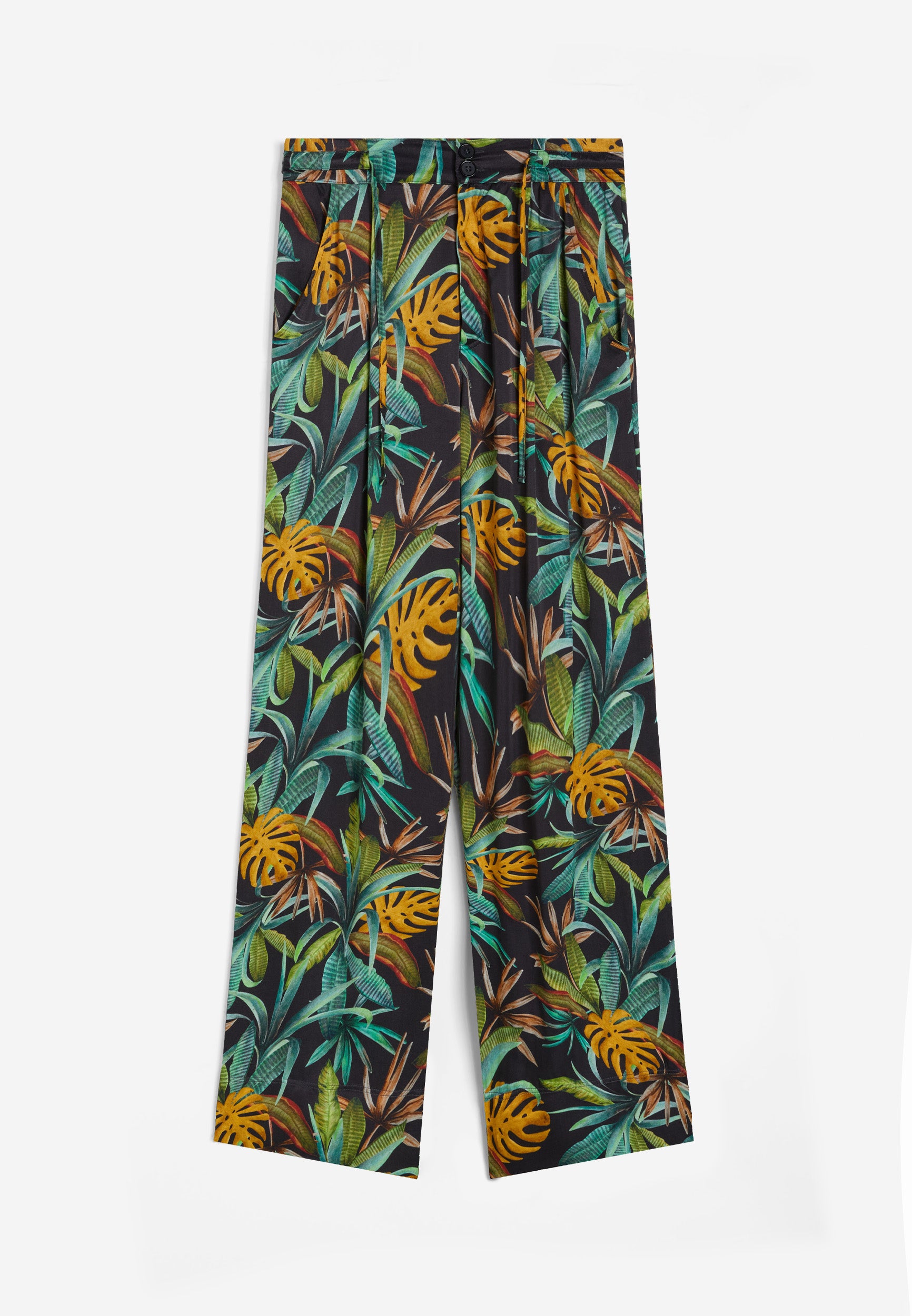 freddy-pantaloni-culotte-gamba-ampia-in-viscosa-stampa-tropical image 5