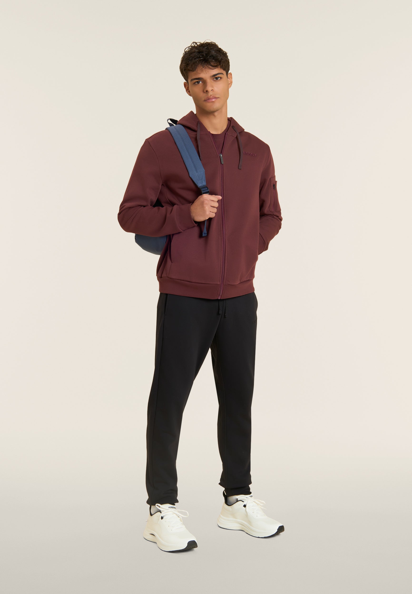 freddy-tuta-sportiva-da-uomo-in-felpa-garzata-con-zip-e-cappuccio-regular image 2