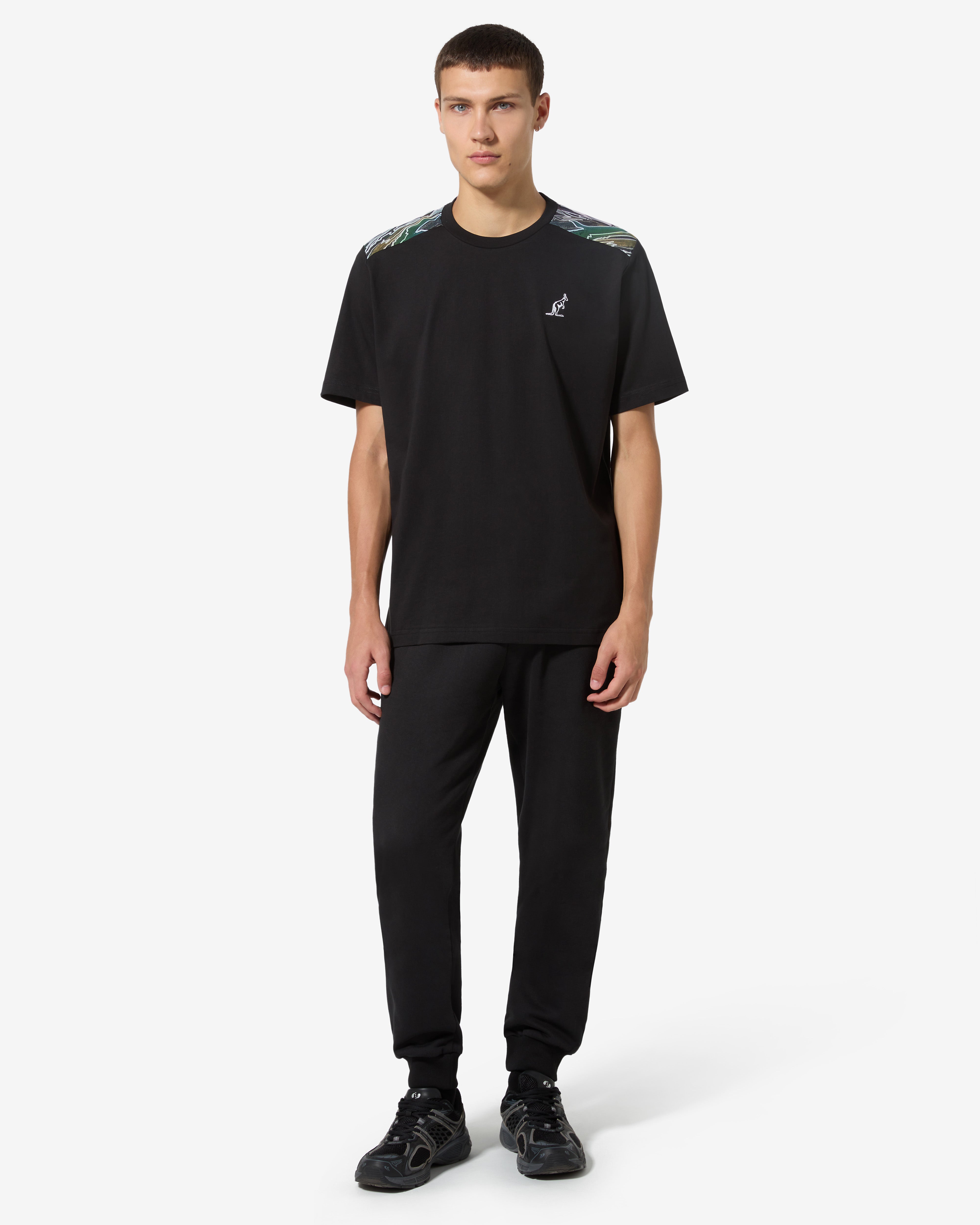 australian-goldie-insert-t-shirt-cotone-nero-made-in-italy image 2