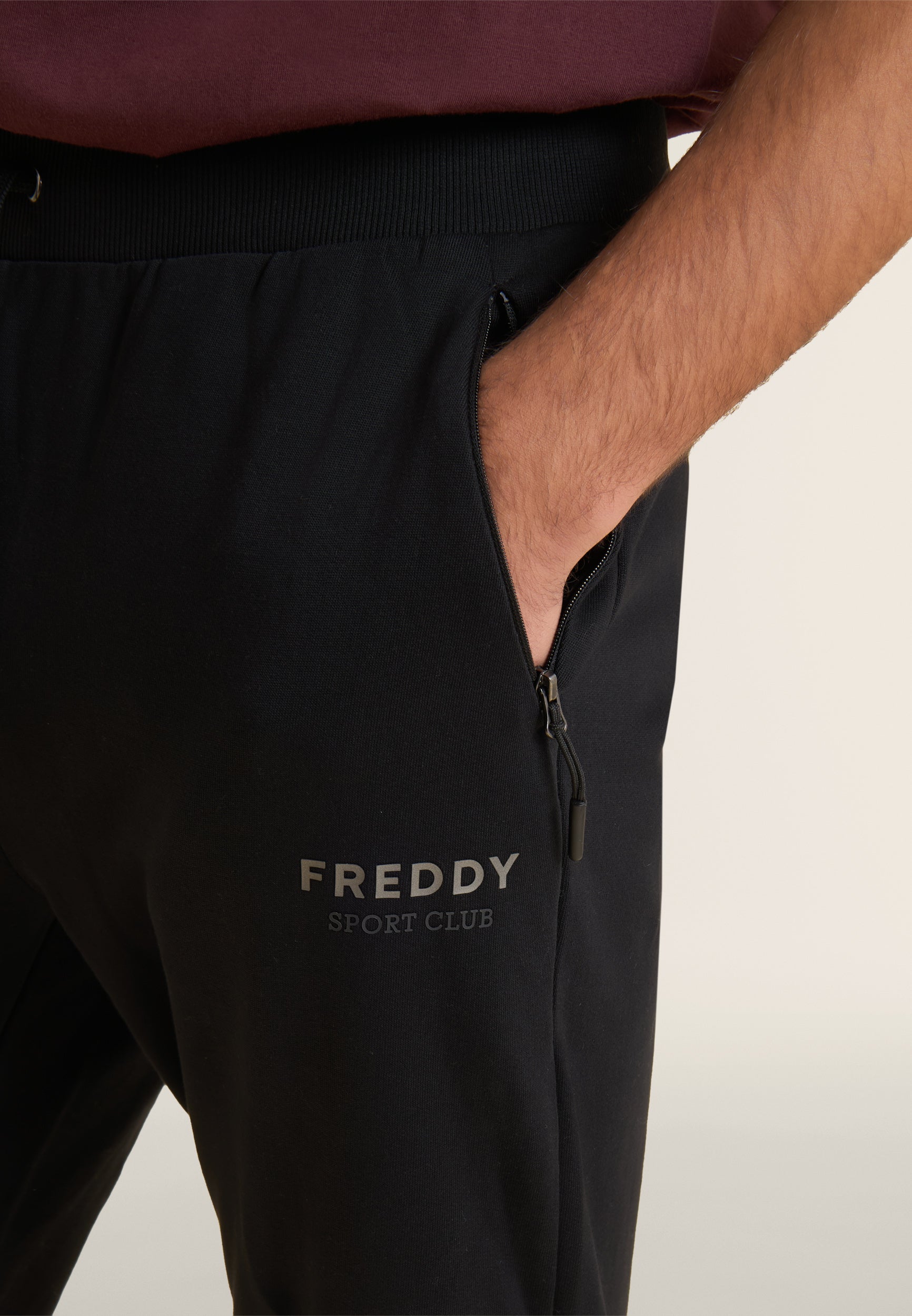 freddy-pantaloni-uomo-felpa-con-polsino-e-zip-tasche-100-cotone image 4