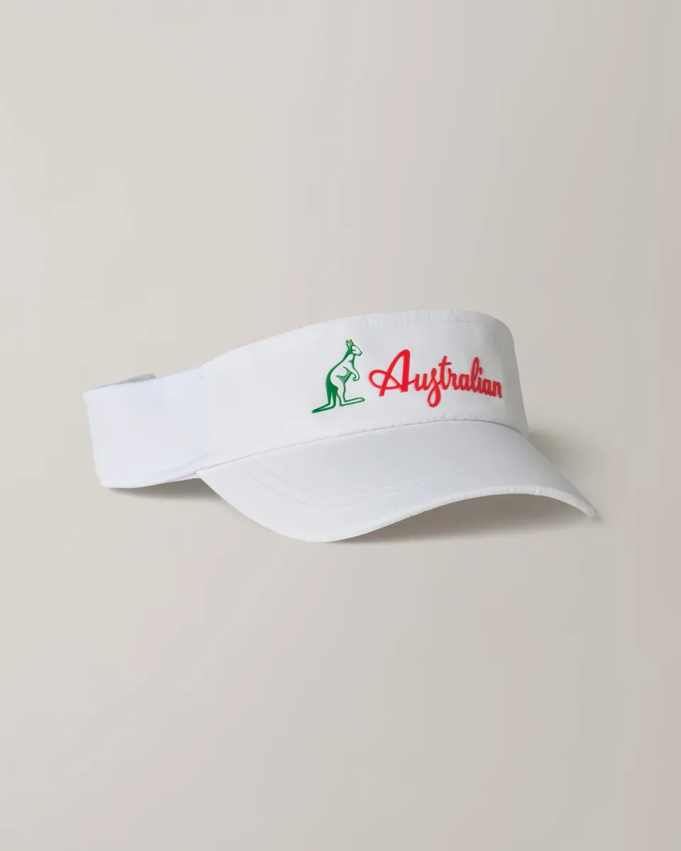 australian-logo-visor-visiera-tecnica-tennis-con-chiusura-regolabile image 1