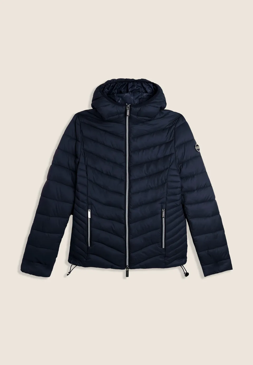 freddy-piumino-donna-con-cappuccio-finitura-lucida-water-repellent image 1