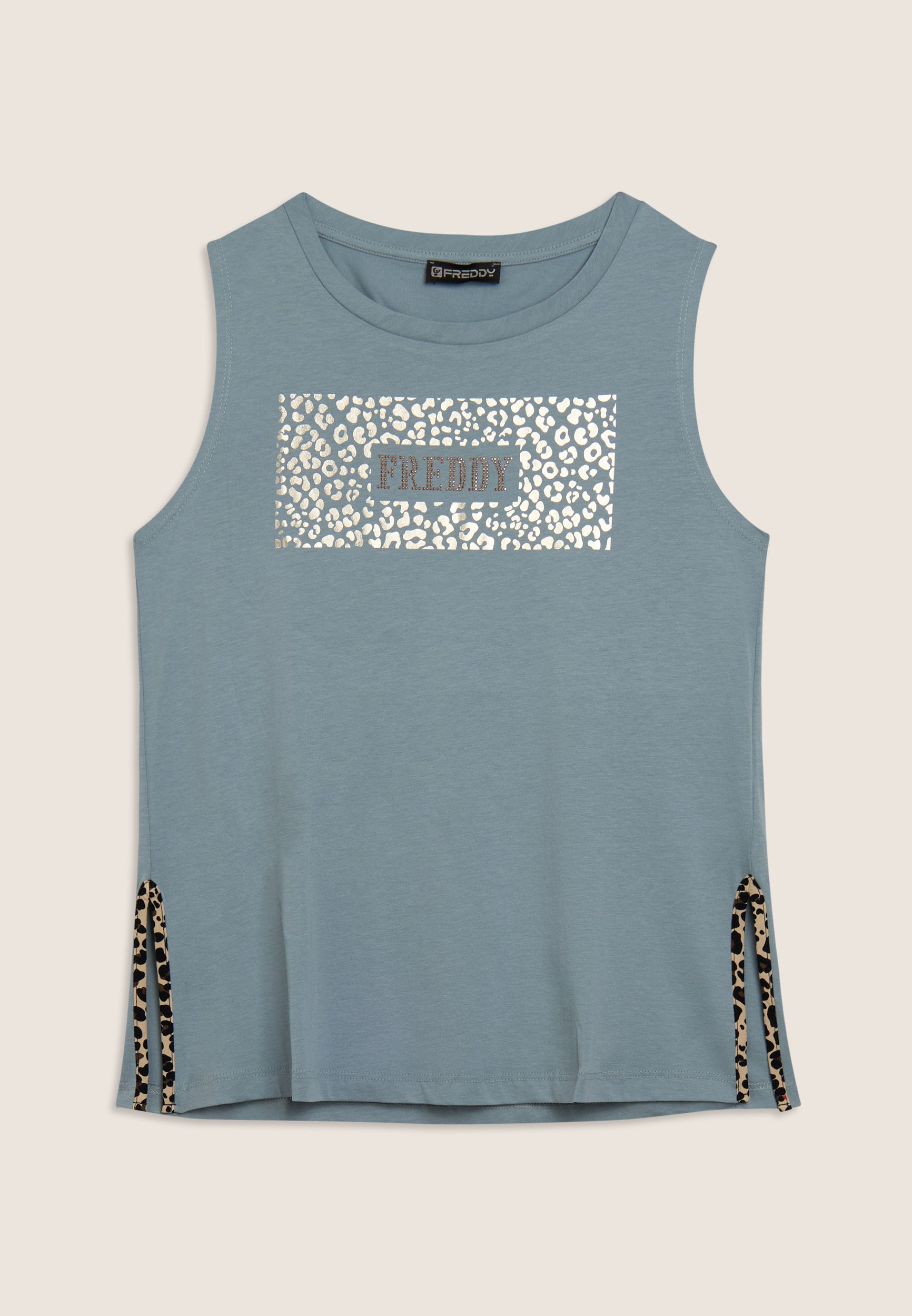 freddy-canotta-con-logo-e-grafica-animalier-donna image 5