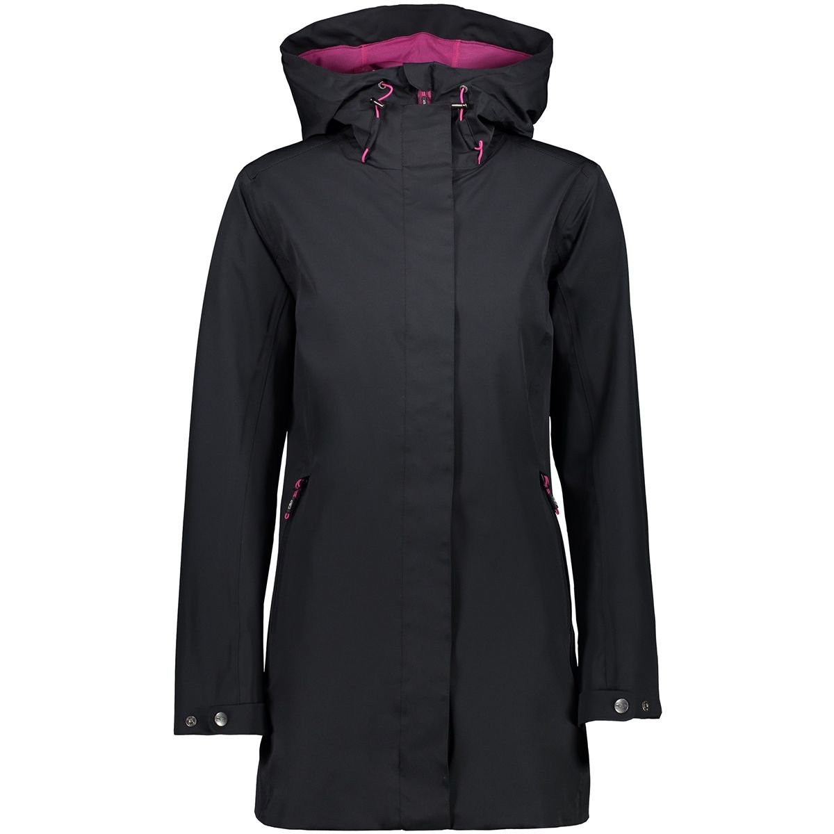 cmp-rigel-giacca-lunga-elasticizzata-impermeabile-da-donna-con-cappuccio image 6