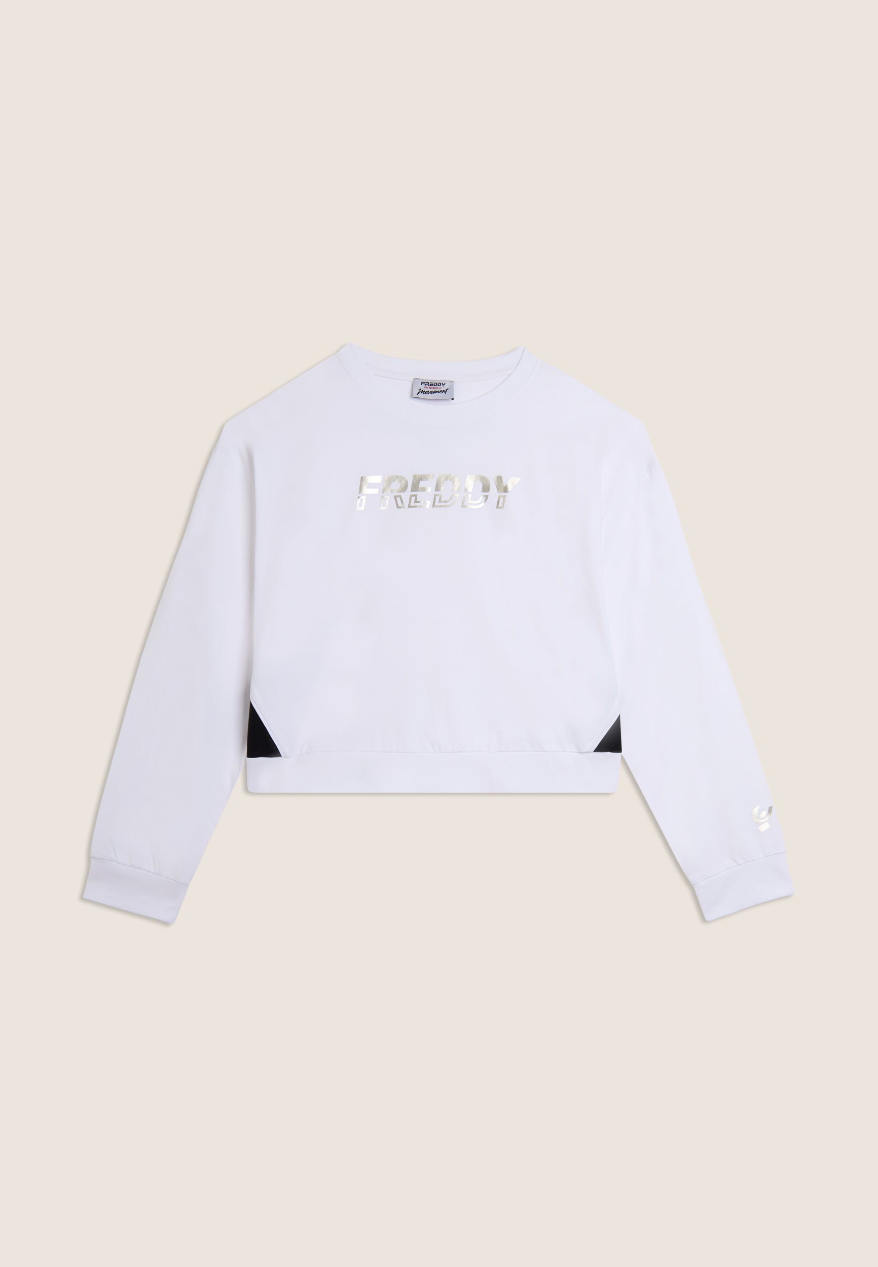 freddy-felpa-girocollo-in-heavy-jersey-stretch-con-inserti-a-contrasto-e-logo-pe image 5