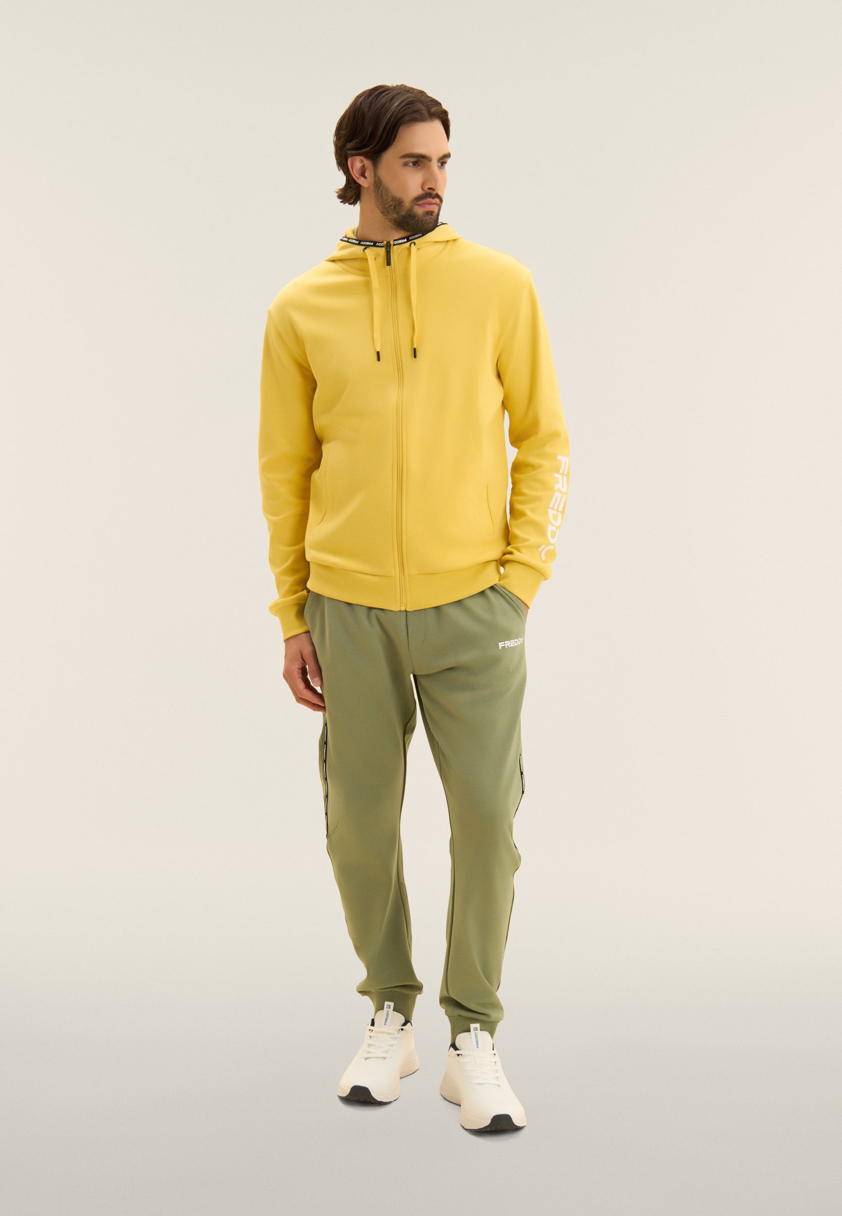 freddy-felpa-con-cappuccio-e-zip-in-cotone-interlock image 2