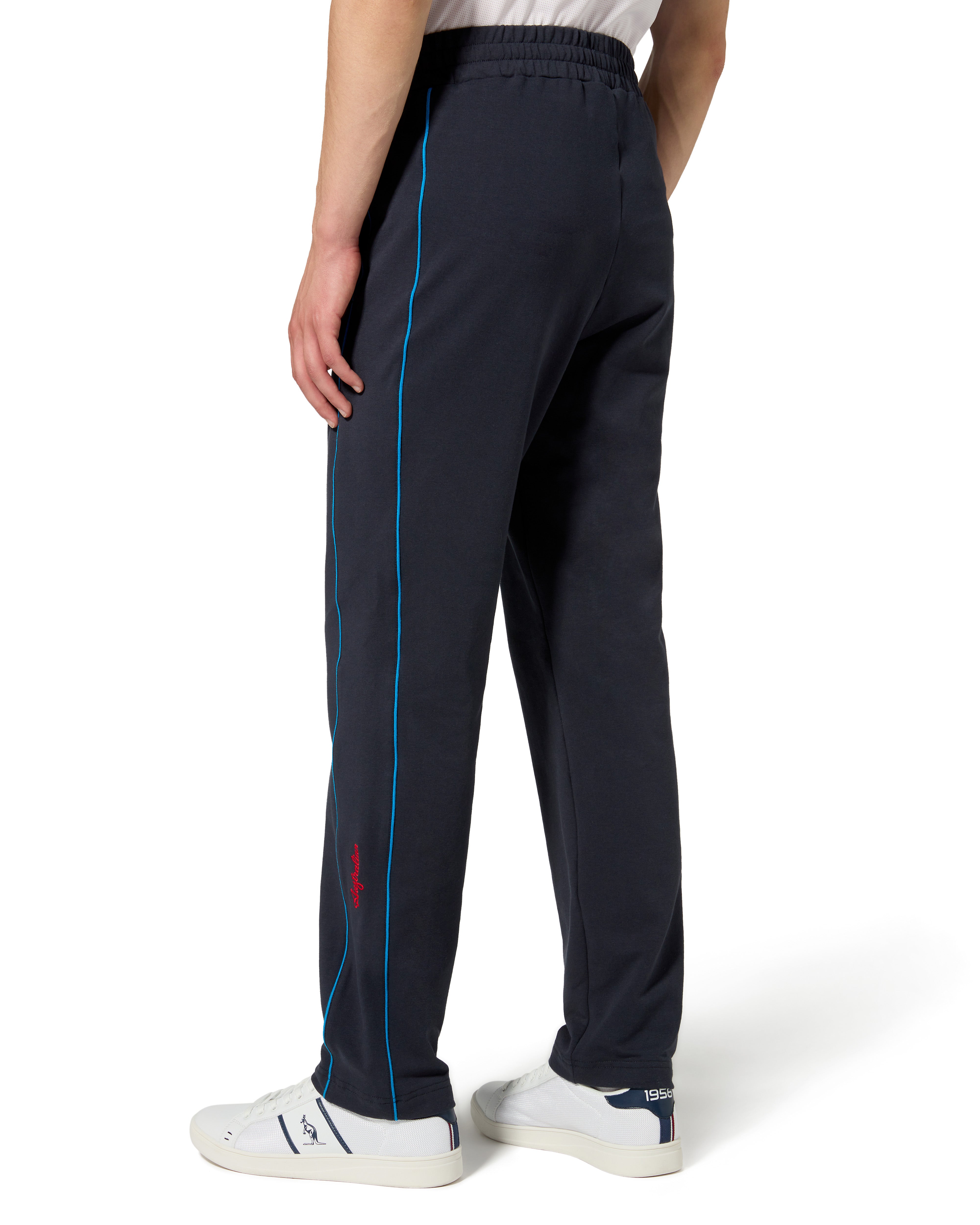 australian-league-track-pant-felpa-blu-navy-pantalone-tuta-tennis-made-in-italy image 3