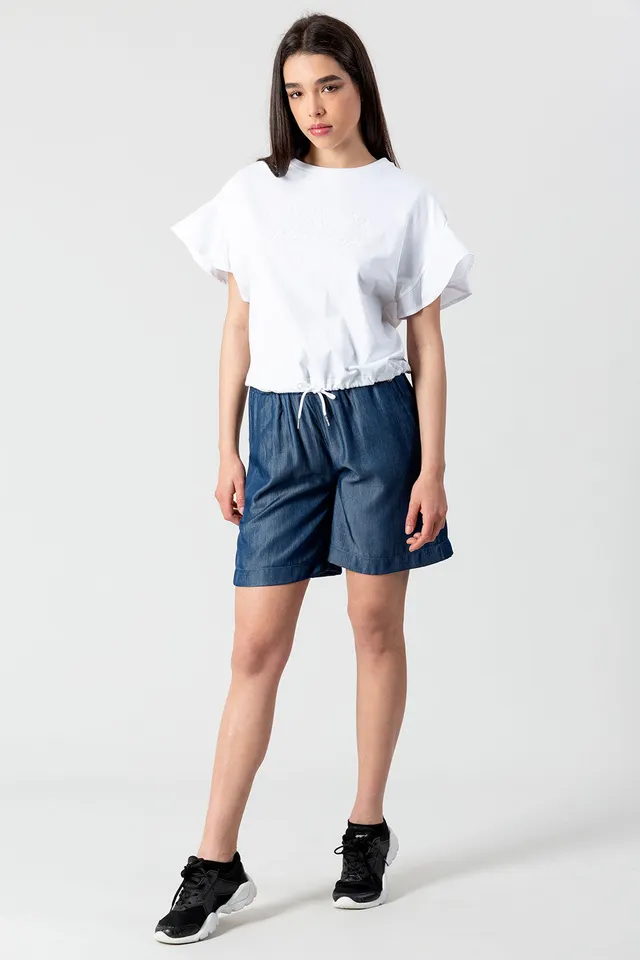 dimensione-danza-t-shirt-con-maniche-in-popeline-e-coulisse-in-vita image 1