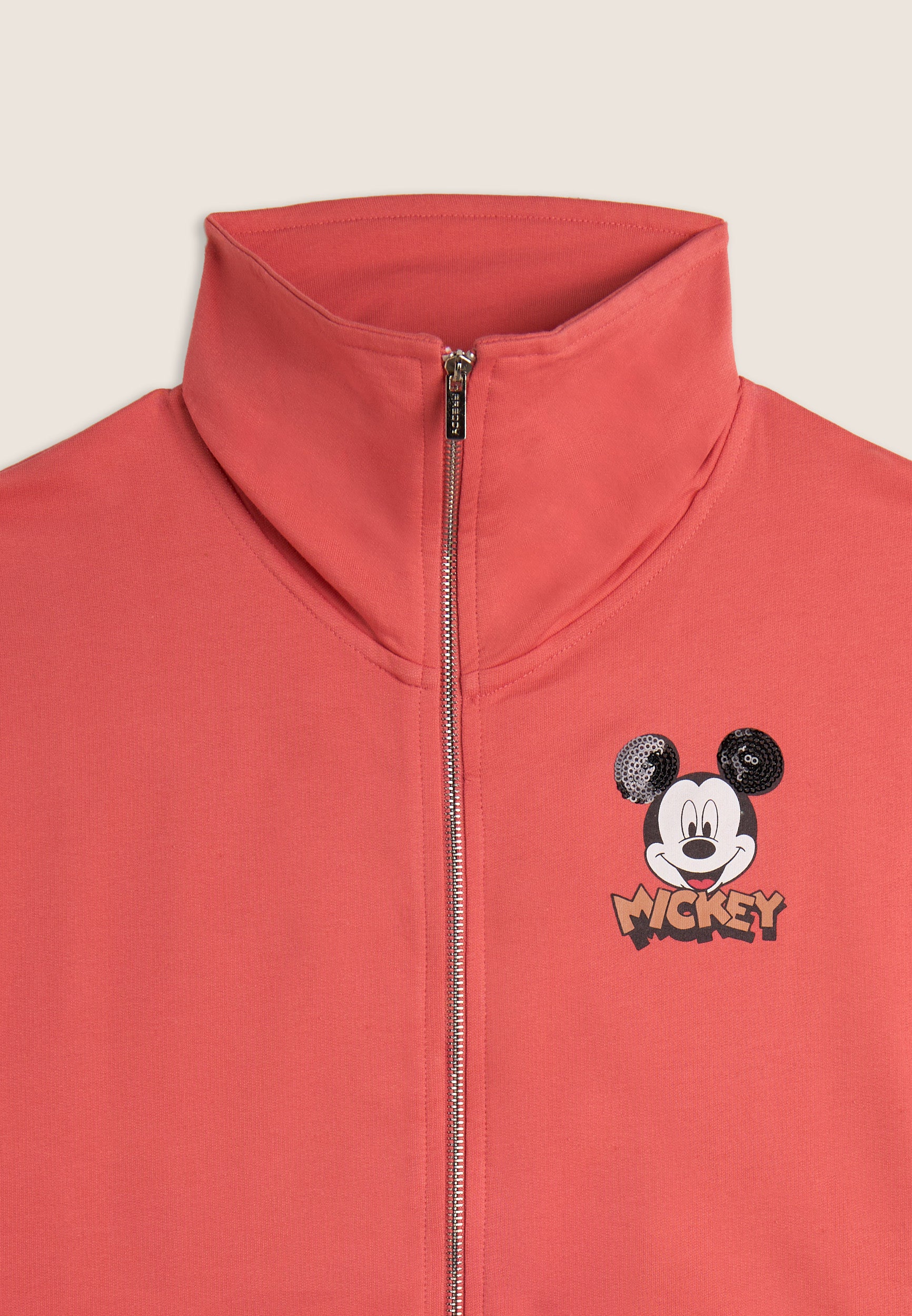 freddy-felpa-collo-alto-zip-comfort-fit-mickey-mouse-donna image 3