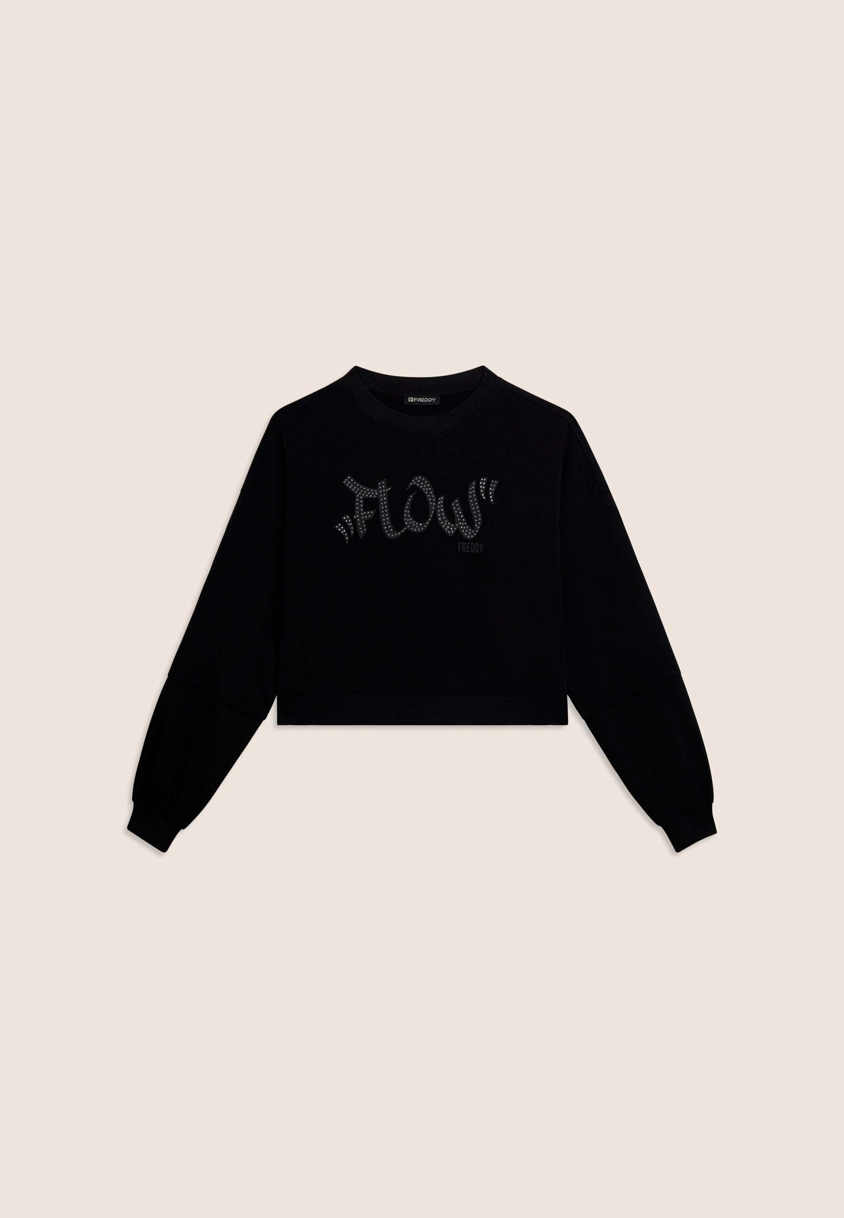freddy-felpa-cropped-oversize-flow-con-borchie-french-terry image 6
