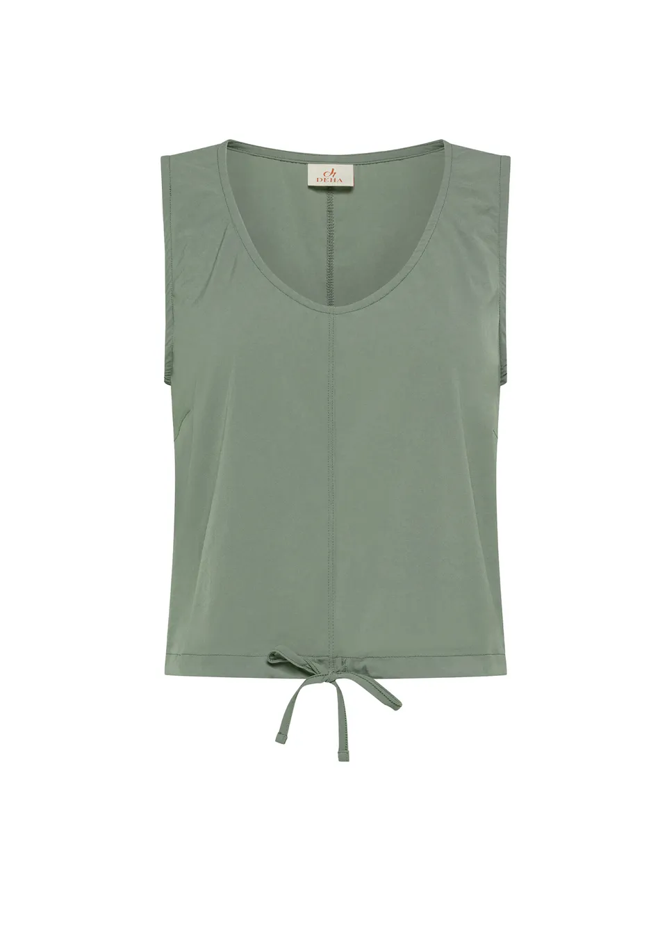 deha-top-in-nylon-con-logo-verde-top-smantico-leisurewear-donna image 1