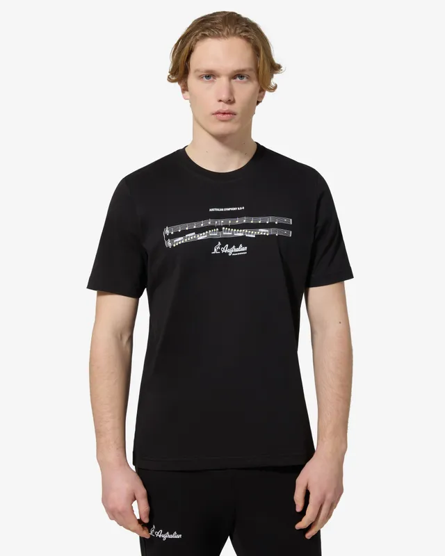 australian-symphony-t-shirt-in-cotone-regular-fit-nero image 1