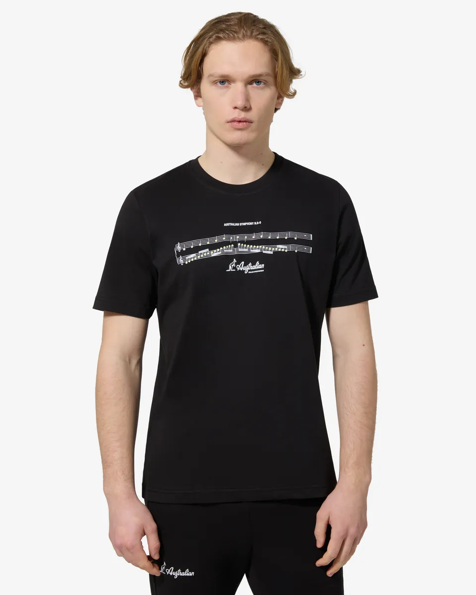 australian-symphony-t-shirt-in-cotone-regular-fit-nero image 1