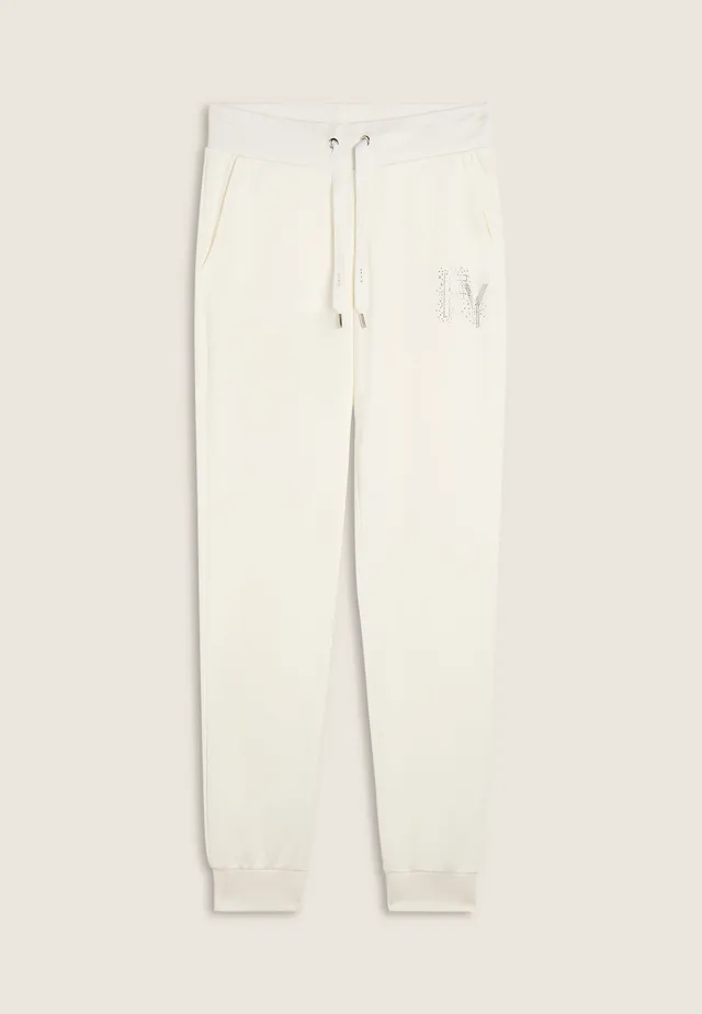 freddy-pantaloni-sportivi-con-polsini-in-costina-e-strass-fy image 1