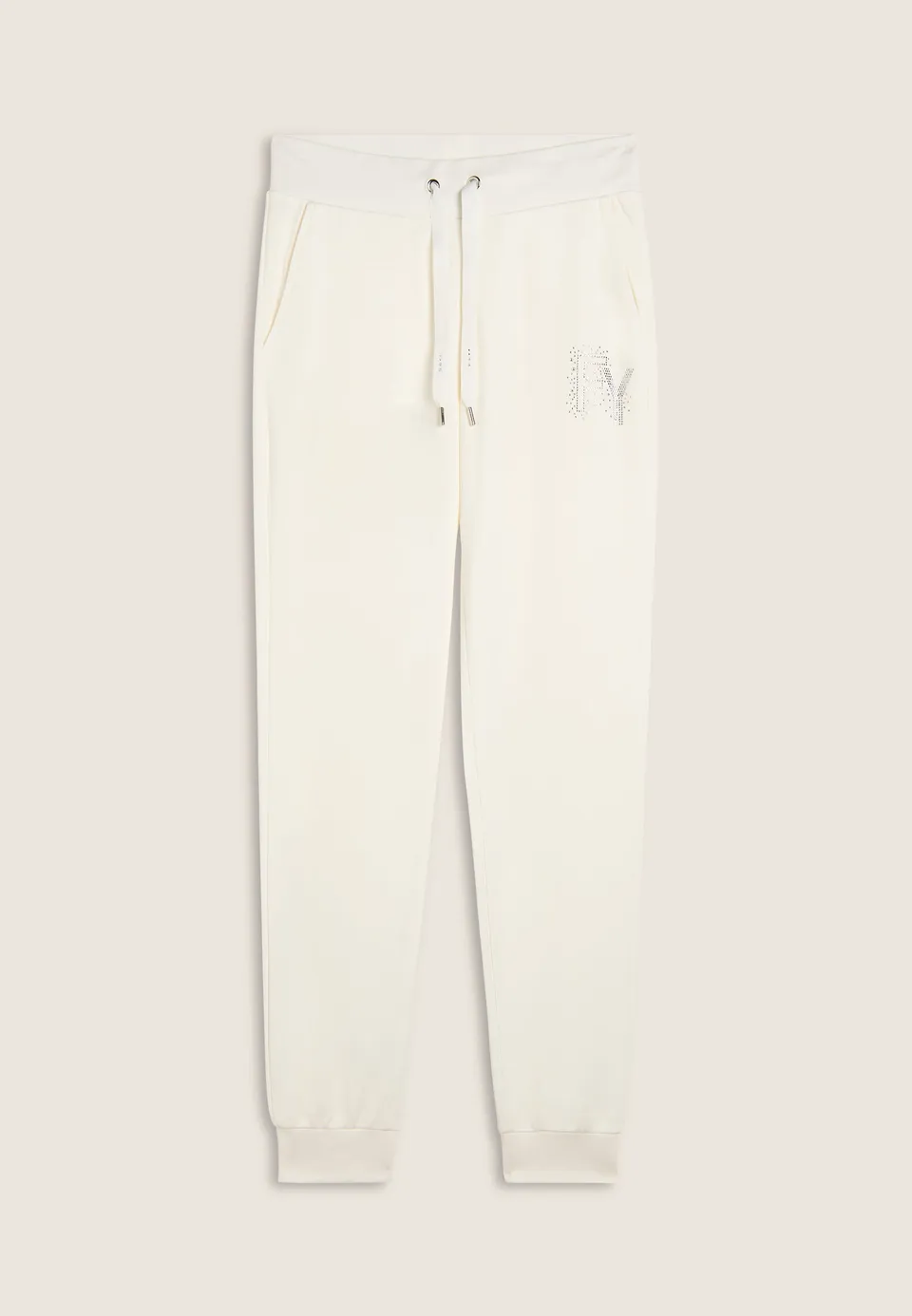 freddy-pantaloni-sportivi-con-polsini-in-costina-e-strass-fy image 1