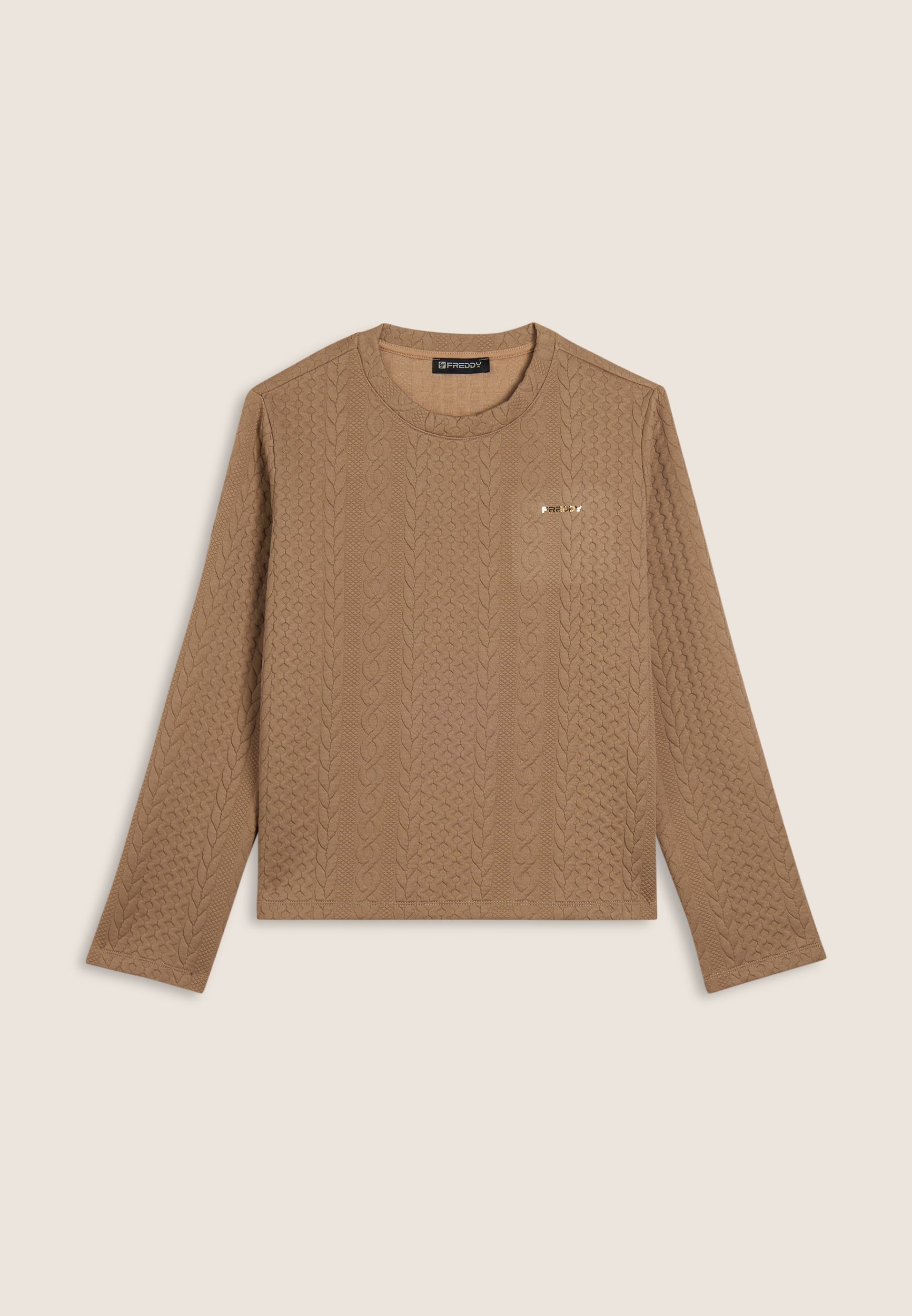 freddy-felpa-girocollo-tessuto-tecnico-doppio-a-trecce-regular-fit image 7