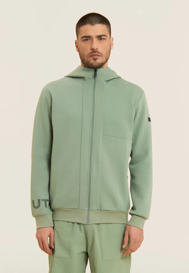 freddy-felpa-donna-oversize-full-zip-con-cappuccio-e-tasche-zip-urban-tech image 1