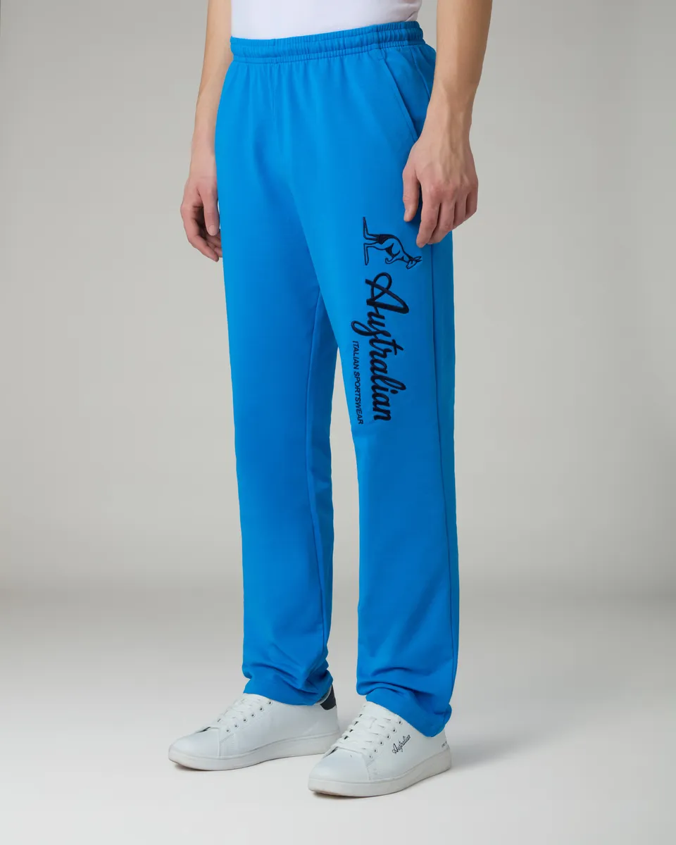 australian-statement-logo-track-pant-pantalone-blu-capri image 1