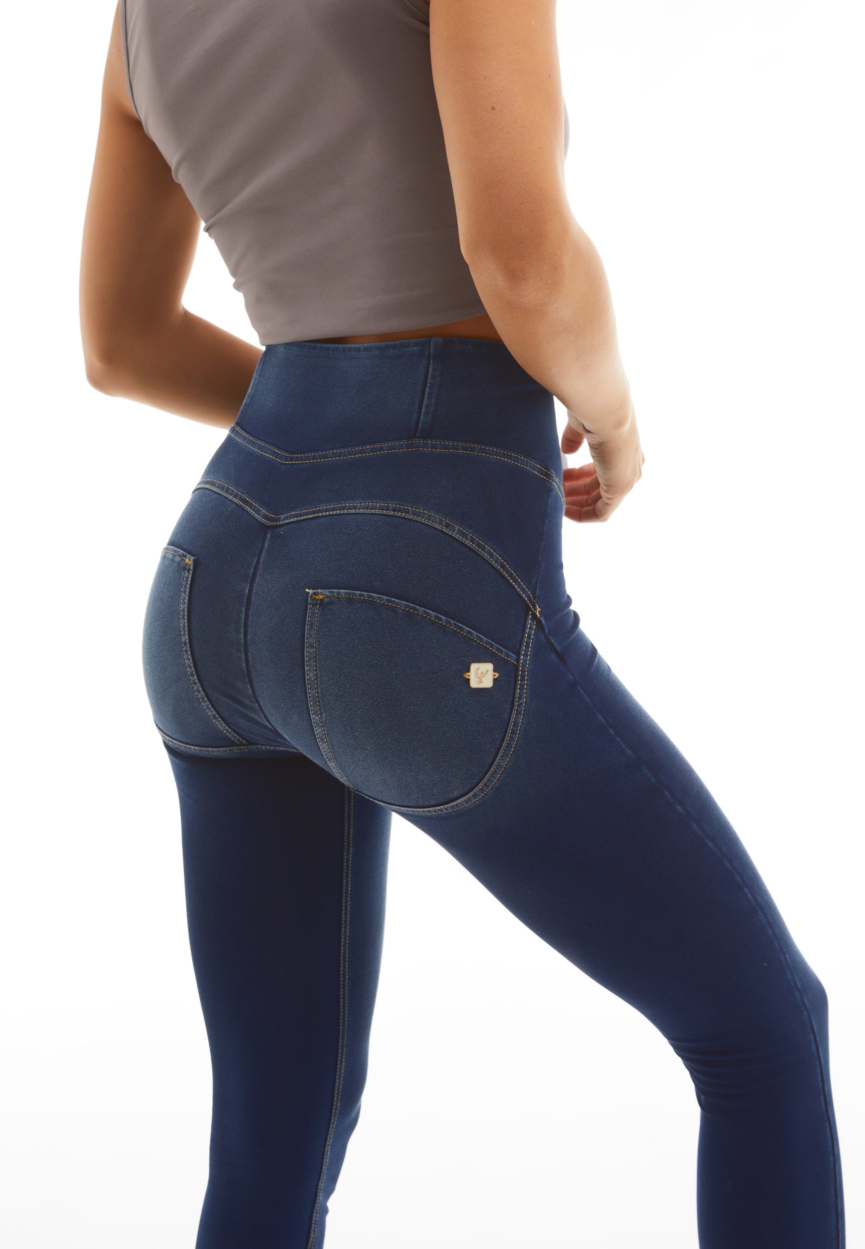 freddy-jeggings-wr-up-7-8-superskinny-vita-alta-con-cucitura-centrale image 5