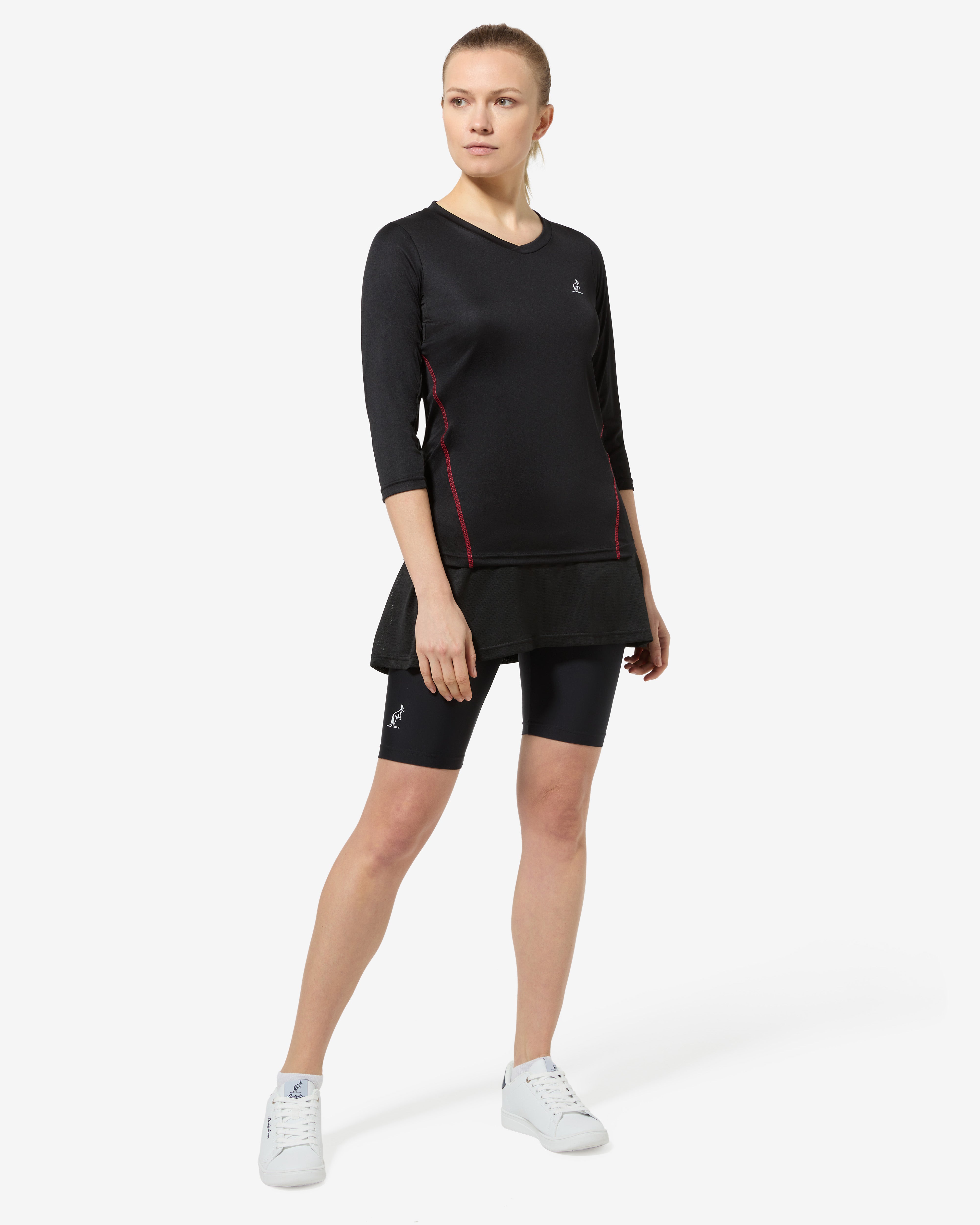 australian-court-3-4-t-shirt-nera-ace-traspirante image 2