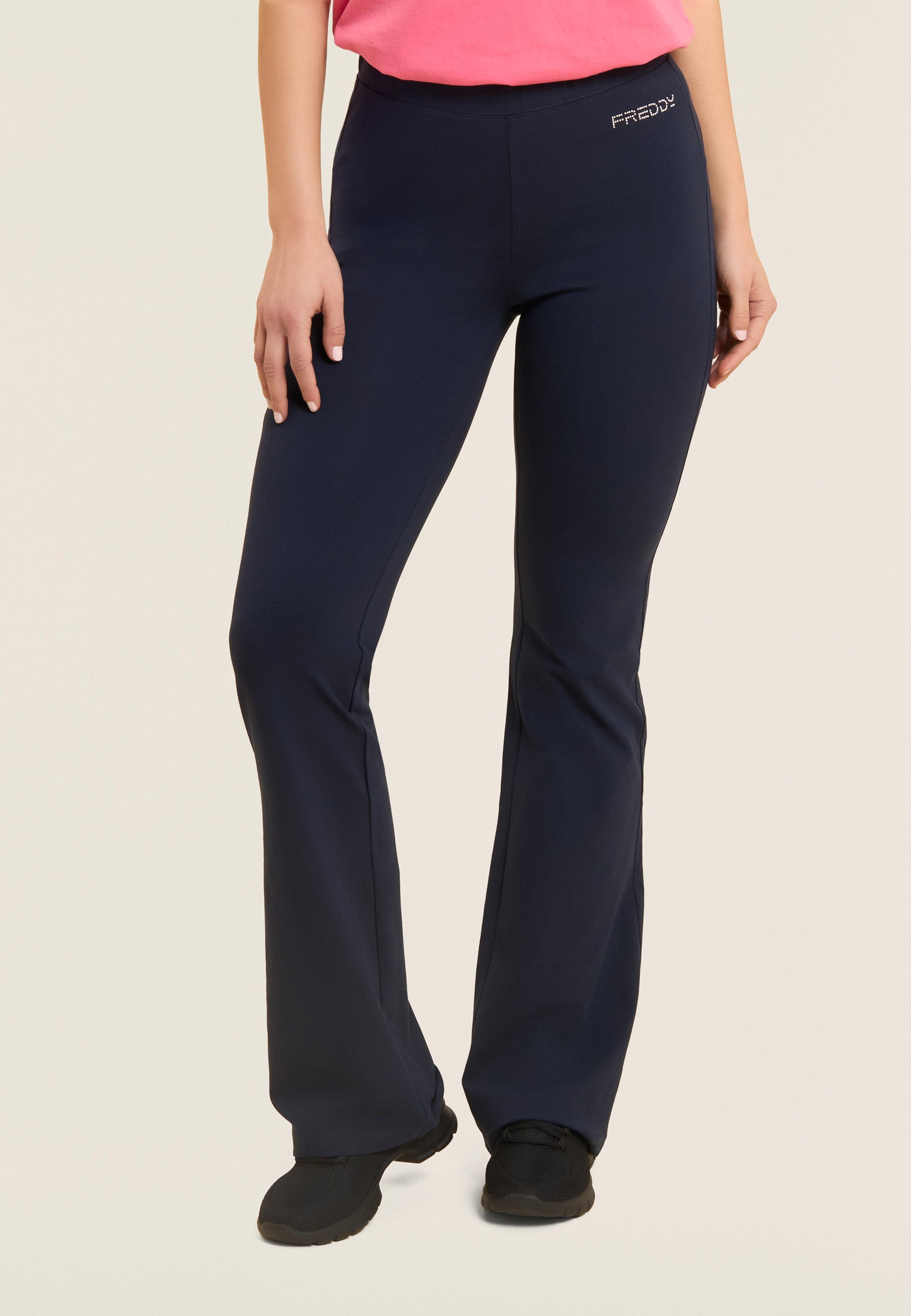 freddy-leggings-aderenti-fondo-a-zampa-vita-regular image 1