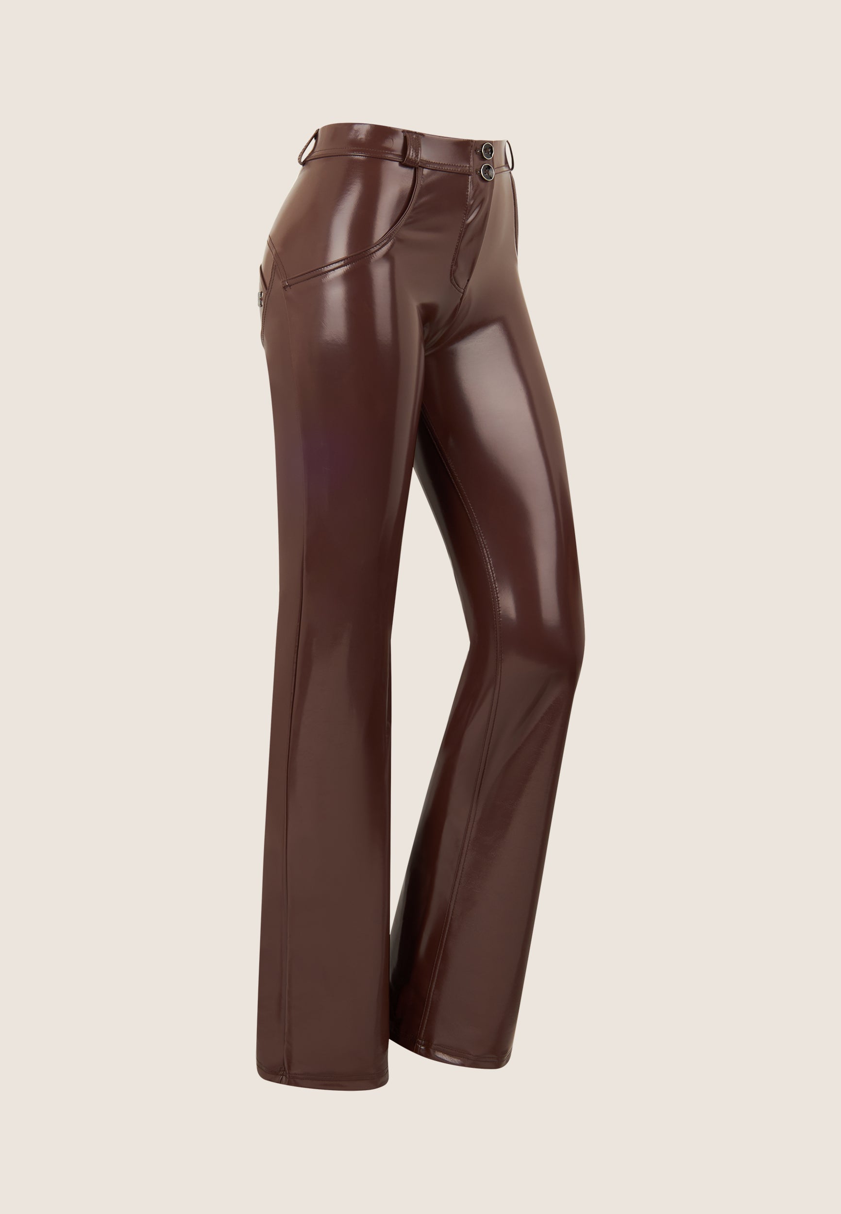 freddy-pantaloni-wr-up-vita-regular-a-zampa-in-tessuto-latex image 3